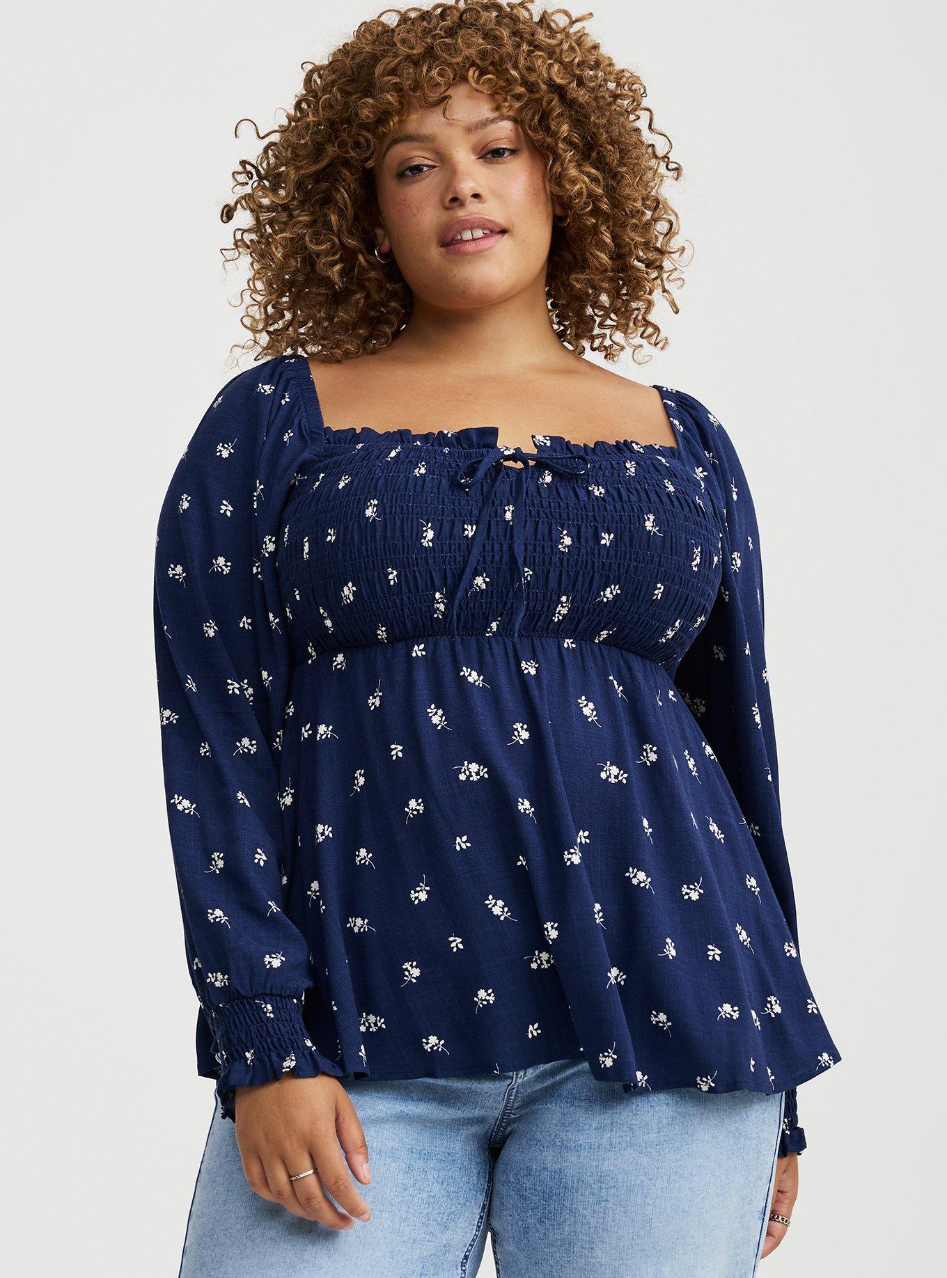 Tie Front Babydoll Top