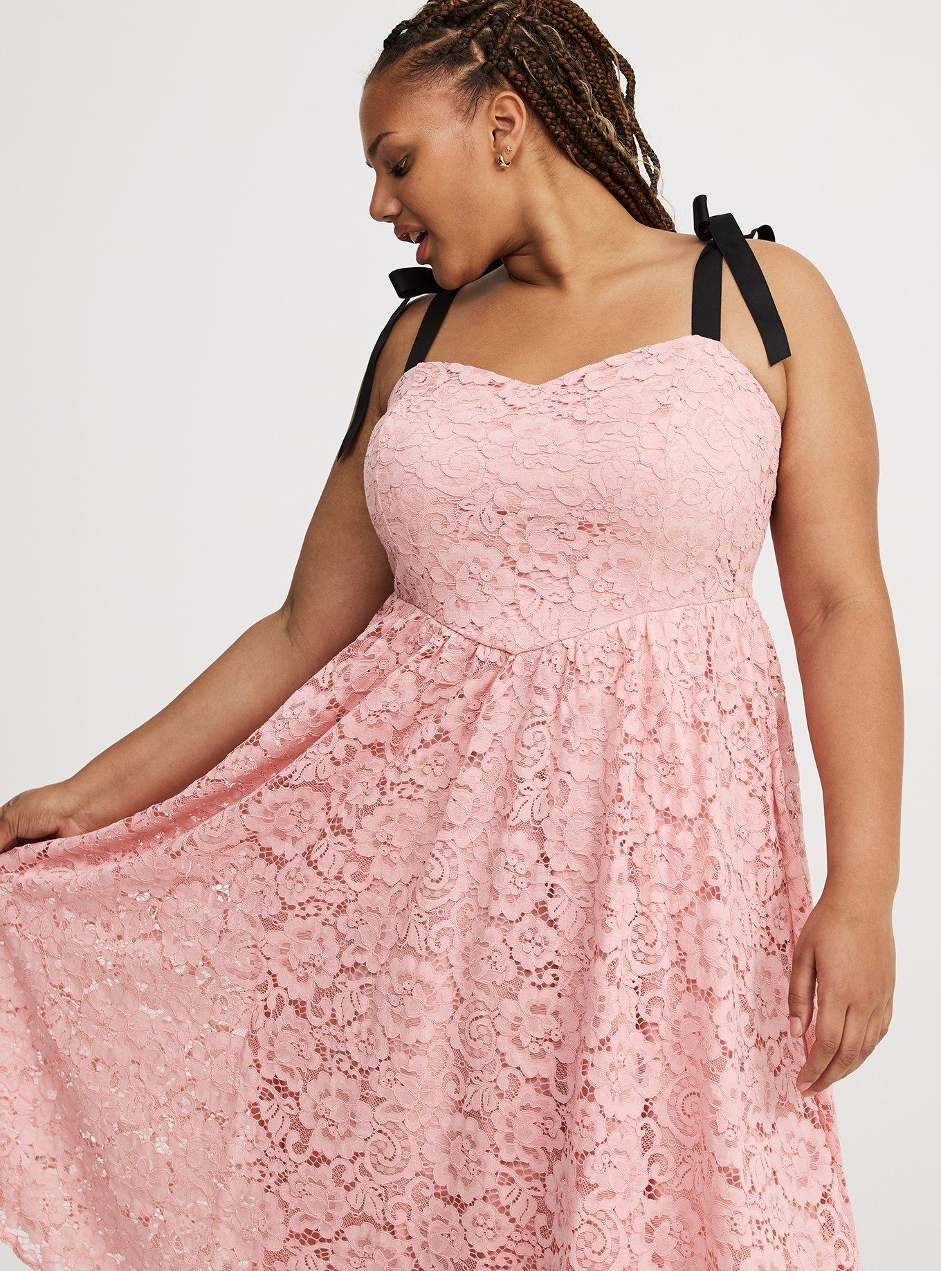 V-Waist Midi Dress