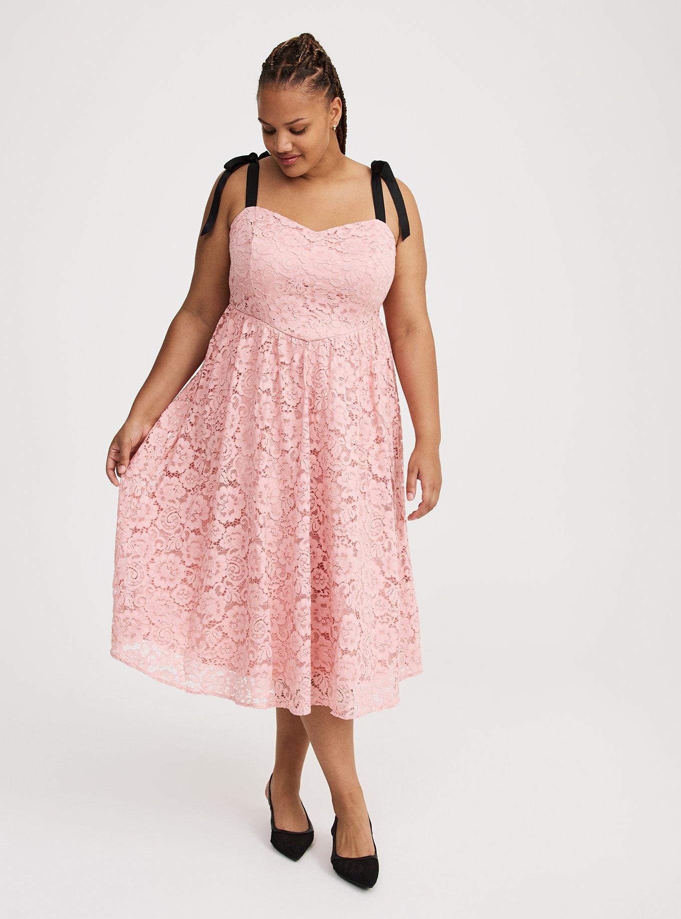 V-Waist Midi Dress