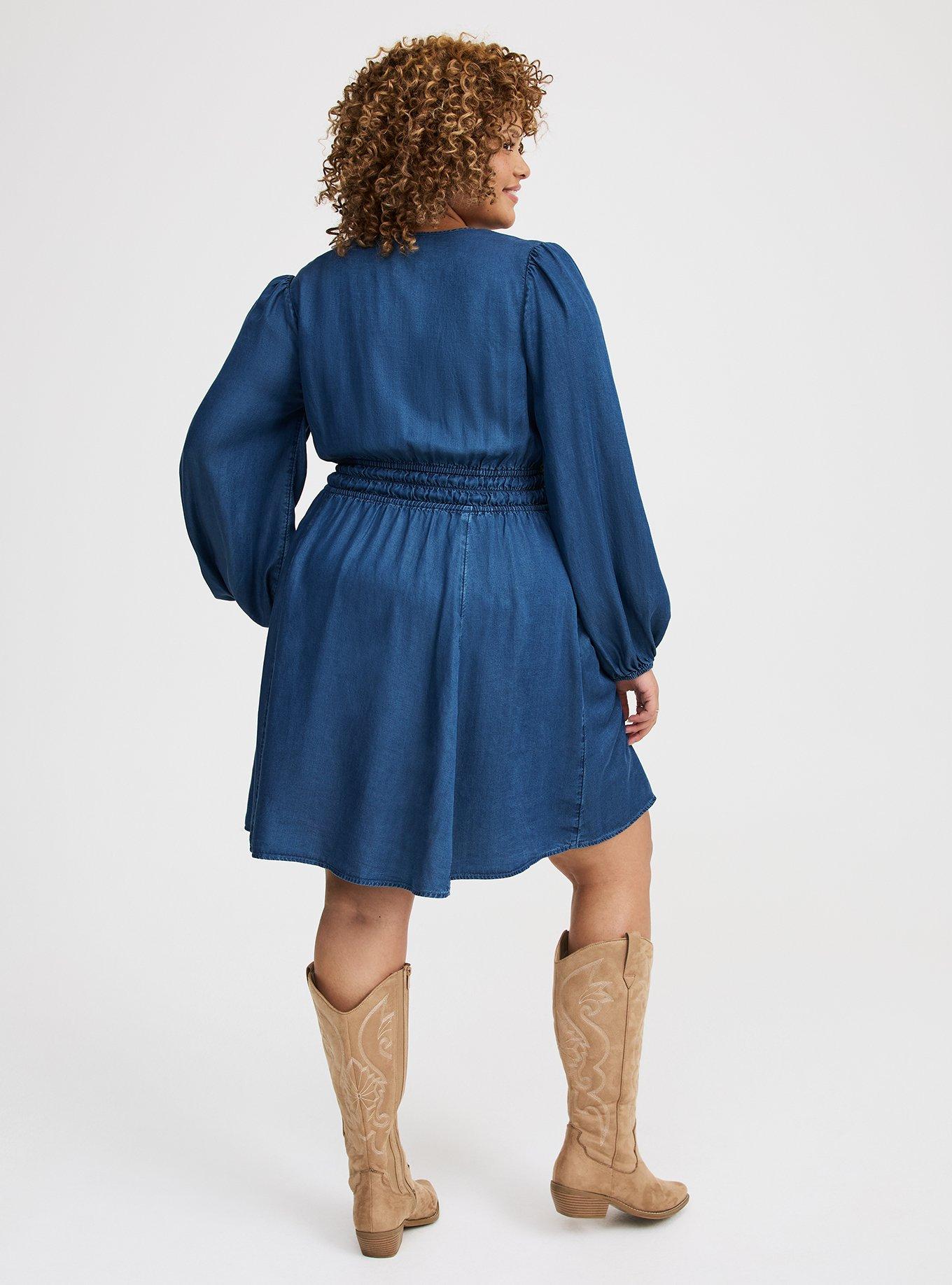 Chambray Mini Dress