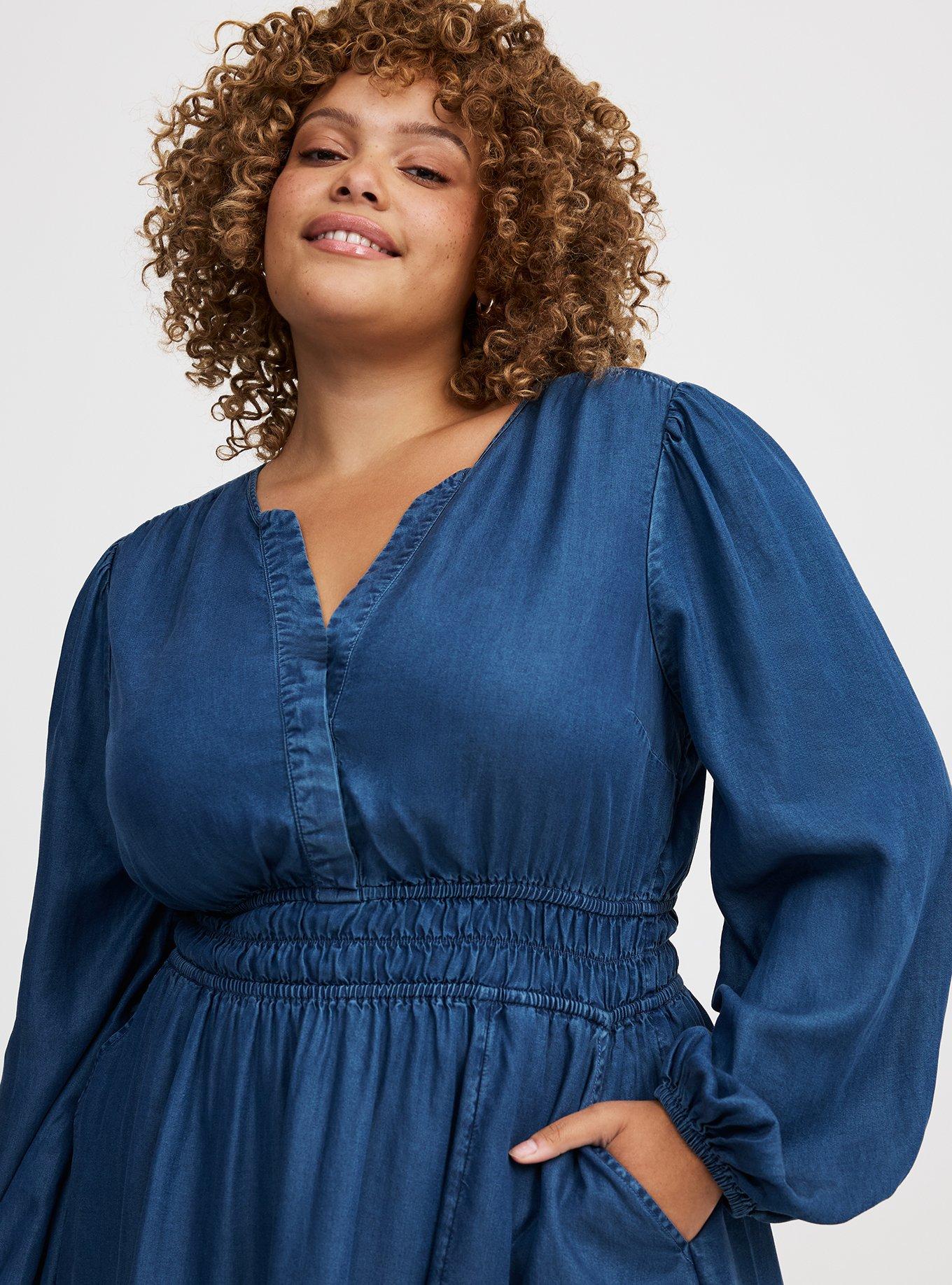Chambray Mini Dress