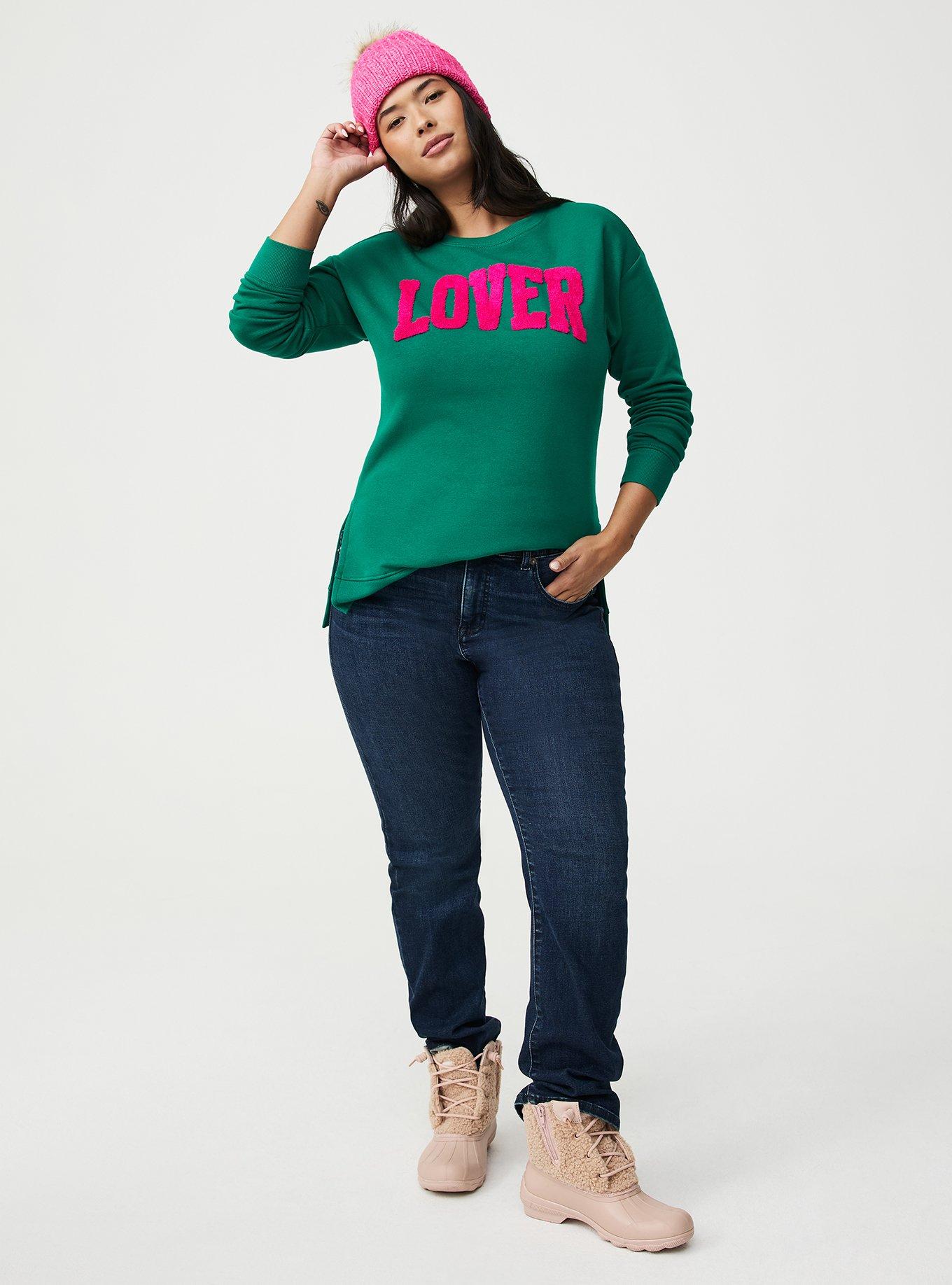 Cozy Fleece Step Hem Sweatshirt
