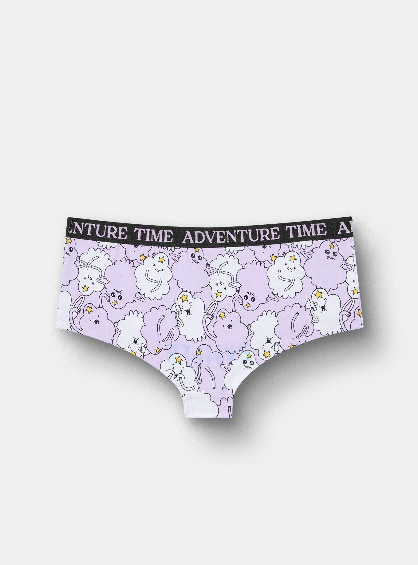 Adventure Time Mid-Rise Cotton Boyshort Panty, MULTI, alternate
