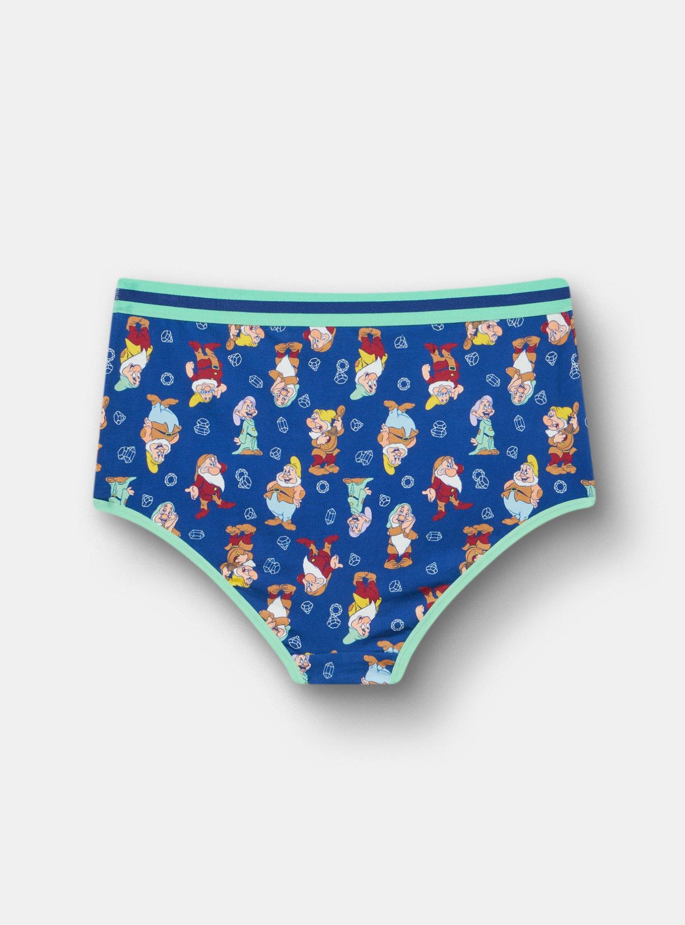 Snow White & The Seven Dwarfs Mid-Rise Cotton Brief Panty, MULTI, alternate