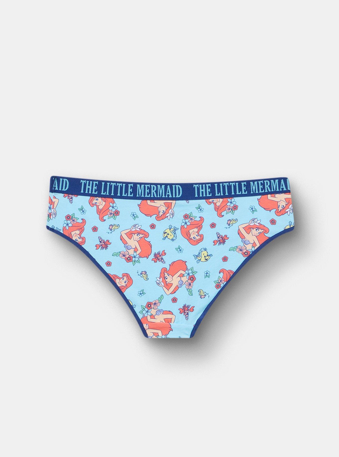 The Little Mermaid Mid-Rise Cotton Hipster Panty, MULTI, alternate