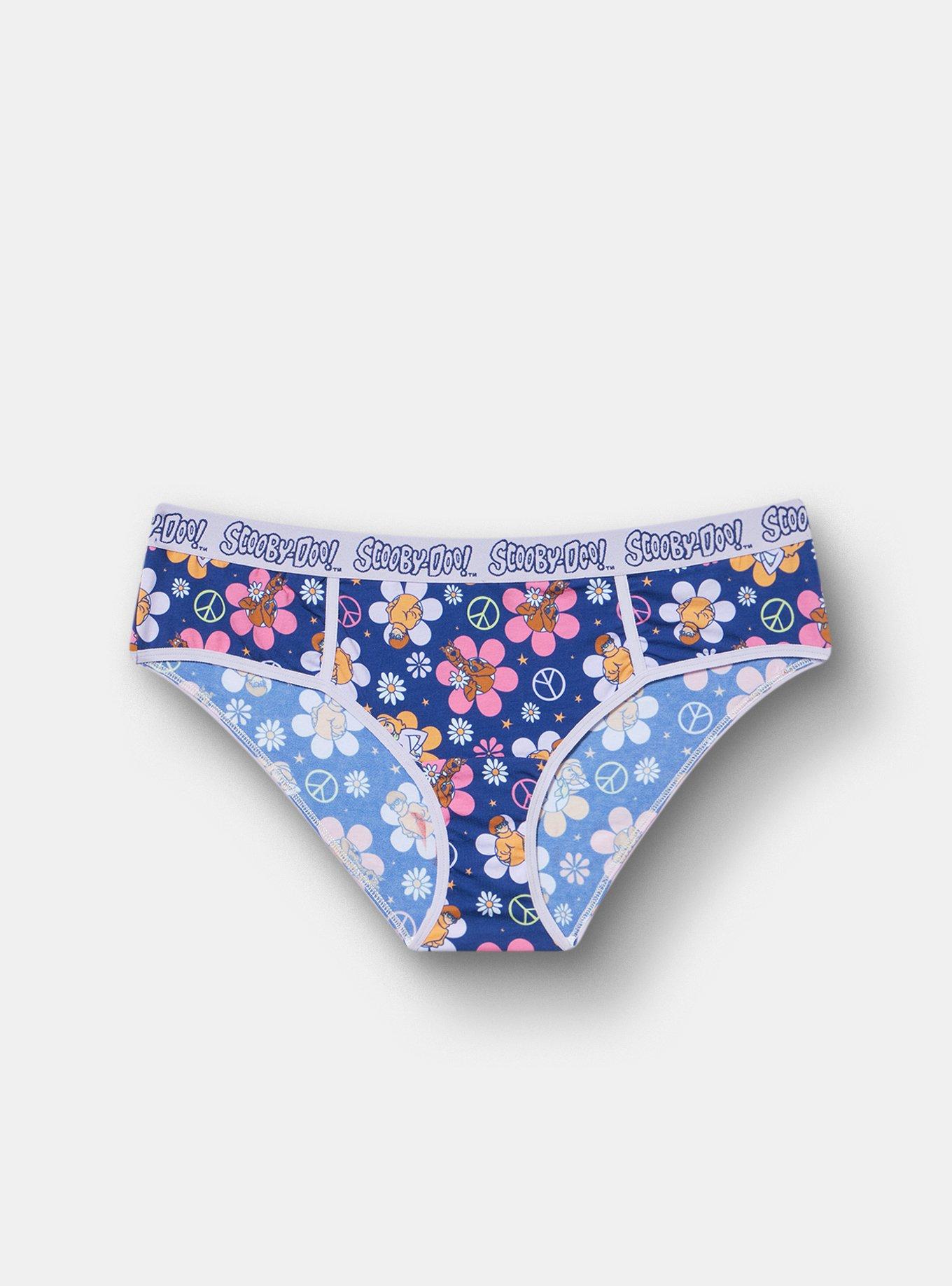 Plus Size Scooby-Doo Mid-Rise Cotton Hipster Panty, MULTI, hi-res