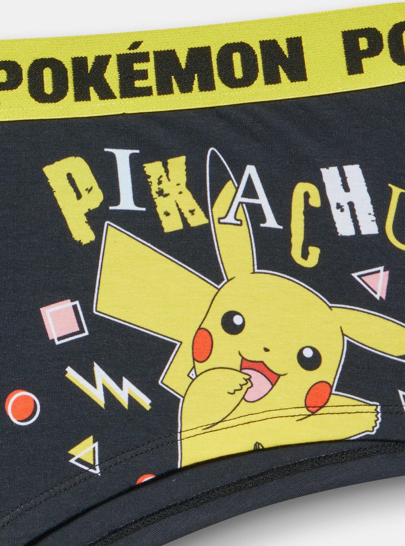 Pokemon Mid-Rise Cotton Boyshort Panty, MULTI, alternate