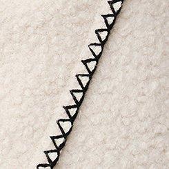 Plus Size Sherpa Pocket Ruana, IVORY, swatch