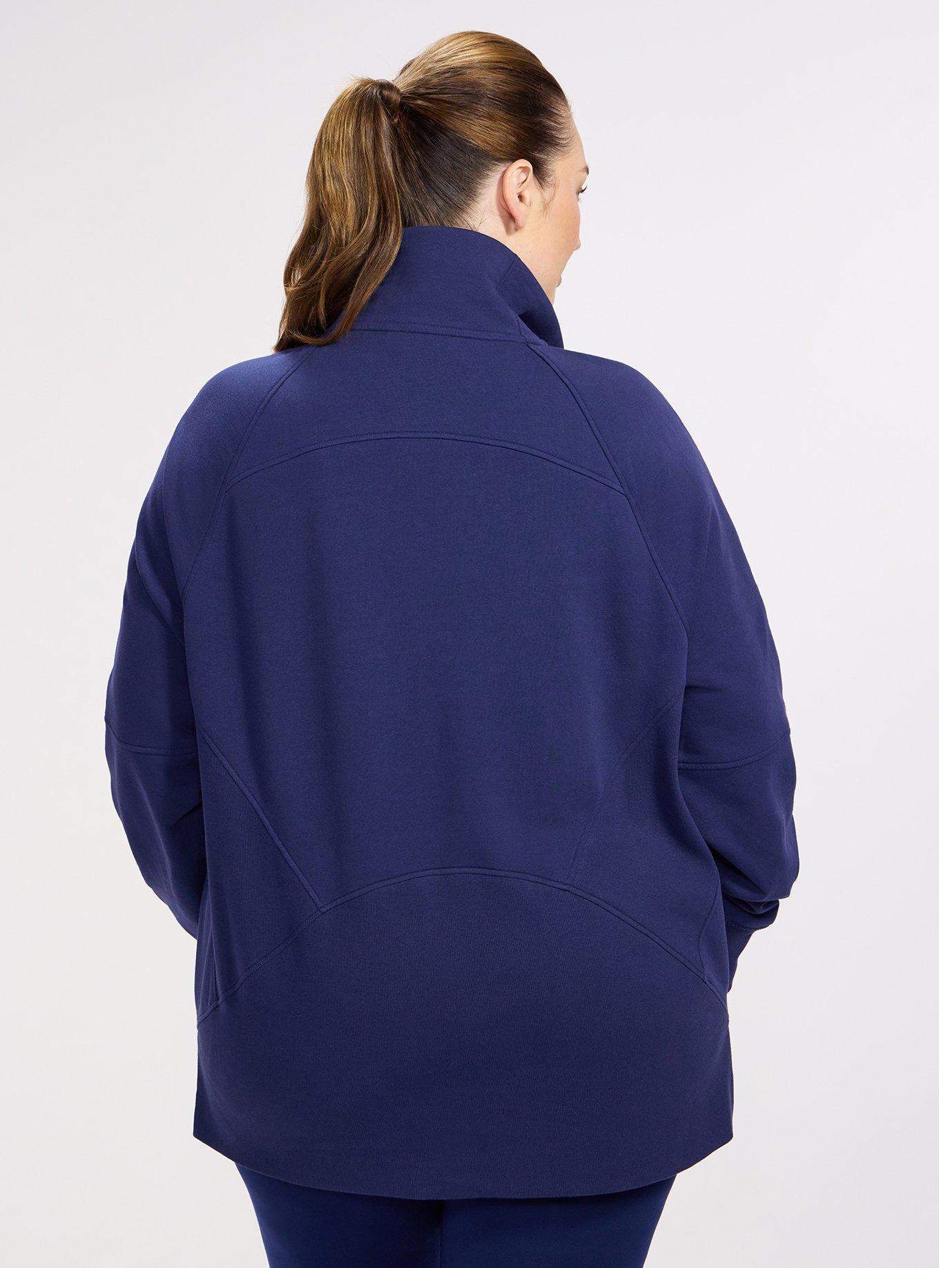 TRU Everyday Fleece Half Zip Active Sweatshirt, MEDIEVAL BLUE, alternate