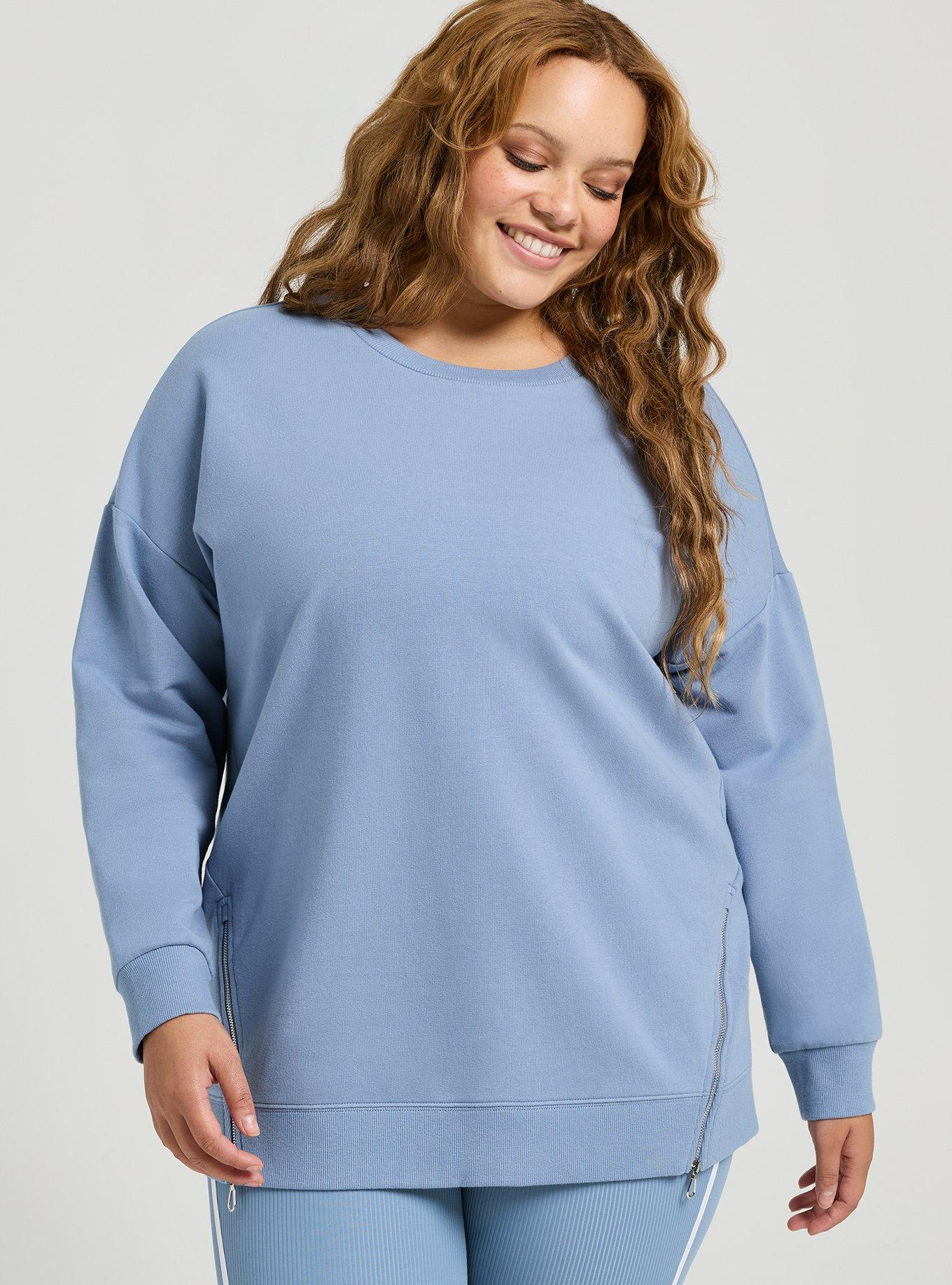 TRU Everyday Fleece Relaxed Active Tunic, TROPOSPHERE, hi-res