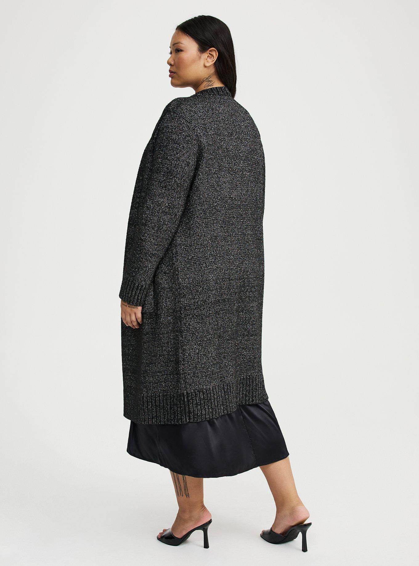 Metallic Duster Sweater