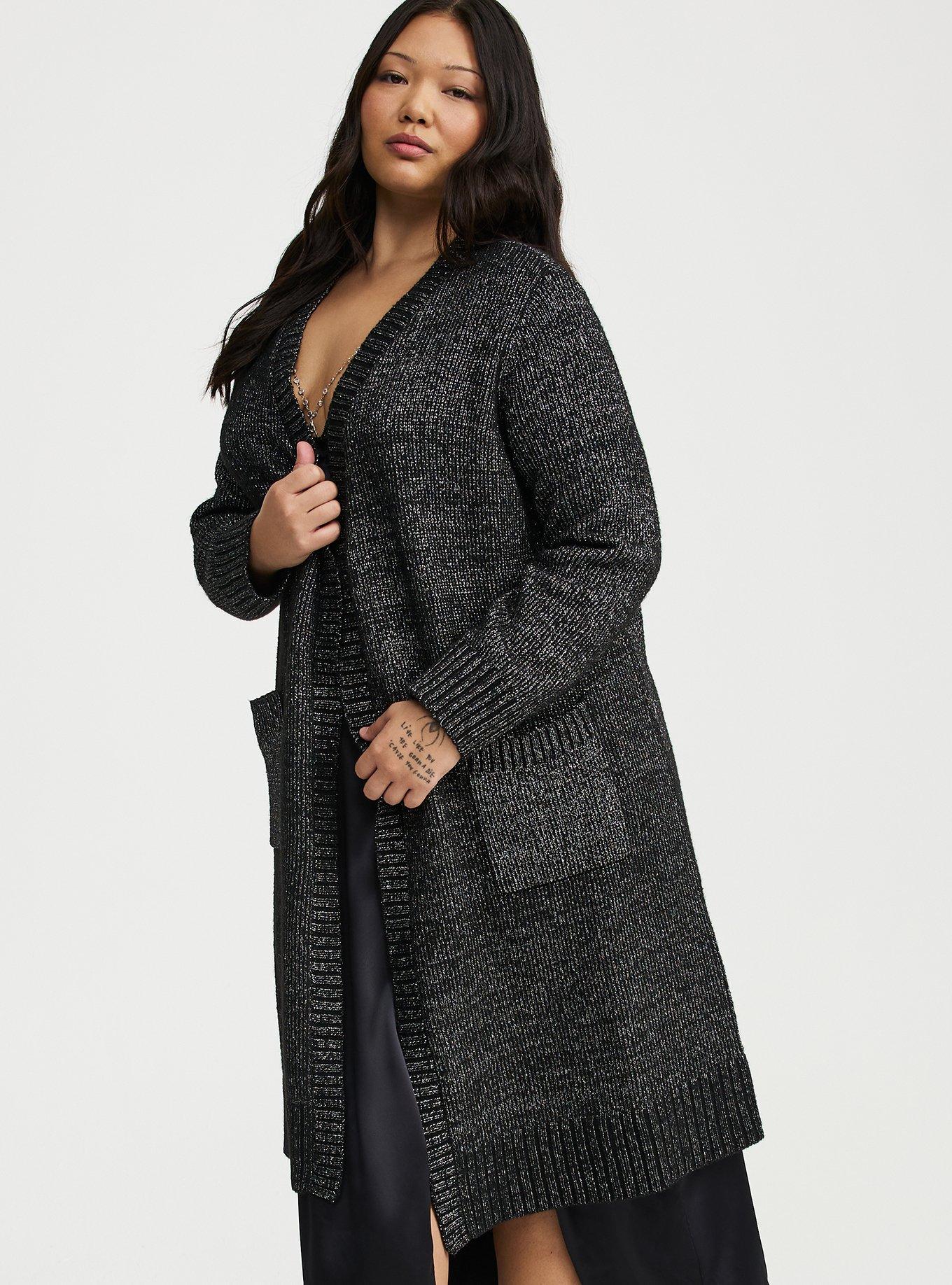 Metallic Duster Sweater
