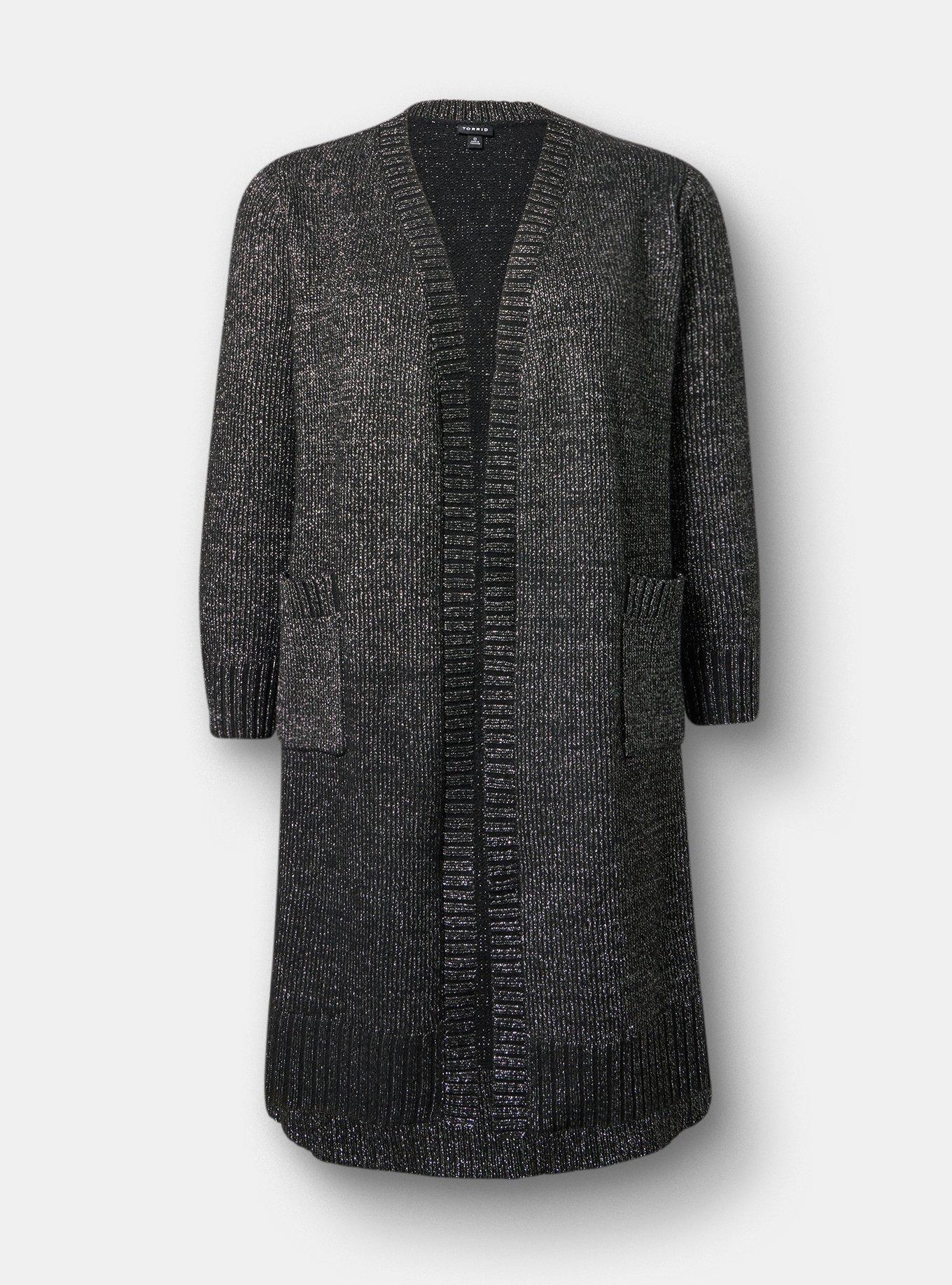 Metallic Duster Sweater