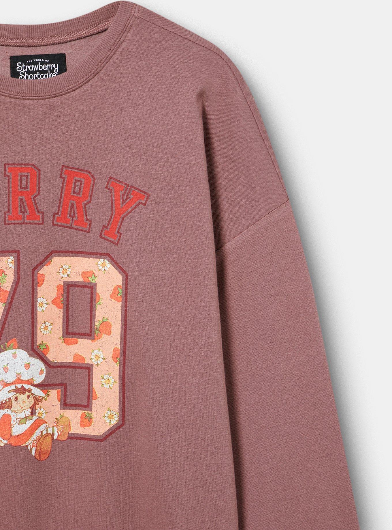 Strawberry Shortcake Oversized Fleece Sweatshirt