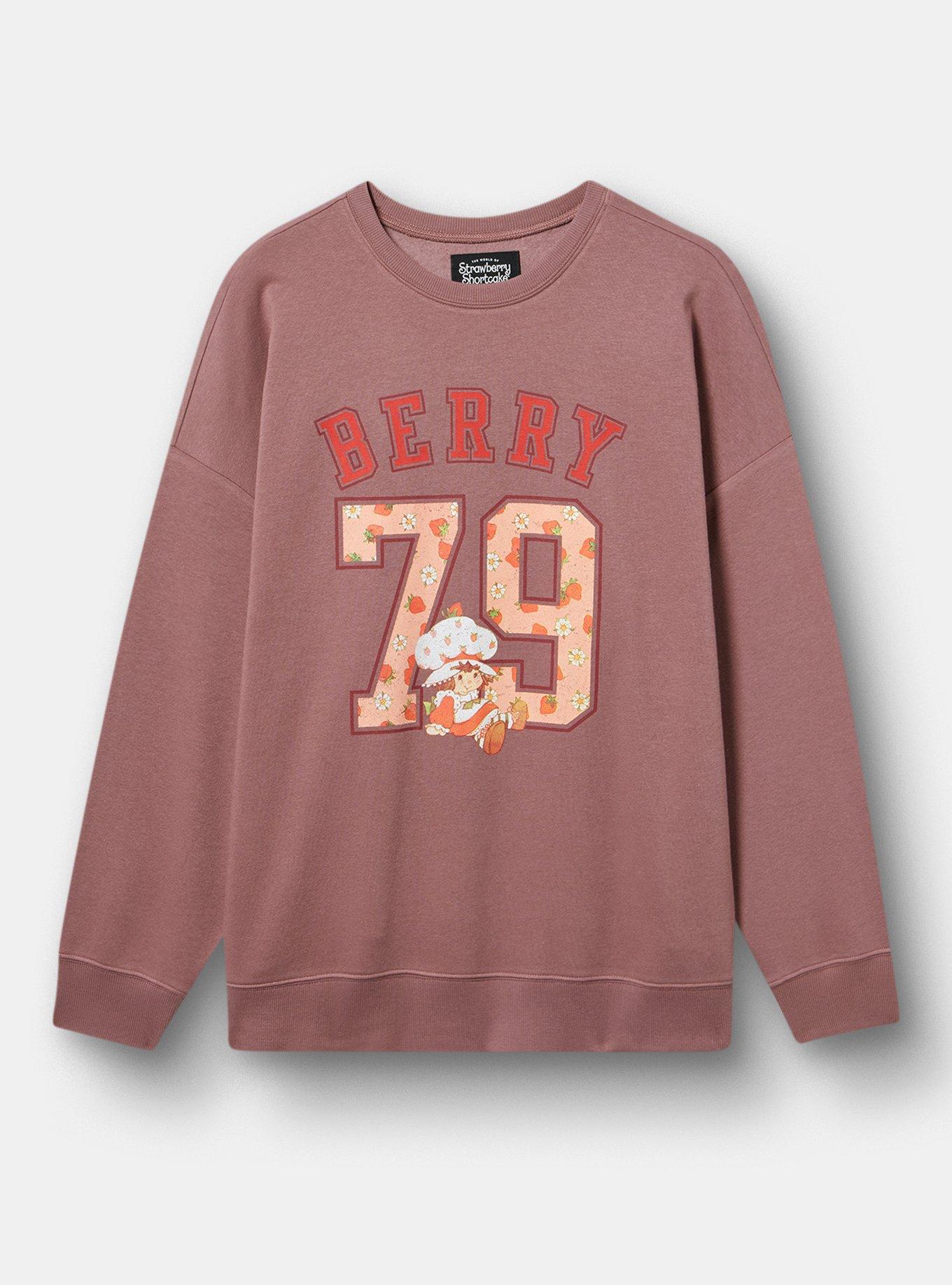 Strawberry Shortcake Oversized Fleece Sweatshirt