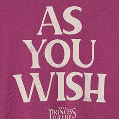 The Princess Bride Classic Cotton Jersey Tee, AS YOU WISH AMARANTH, swatch