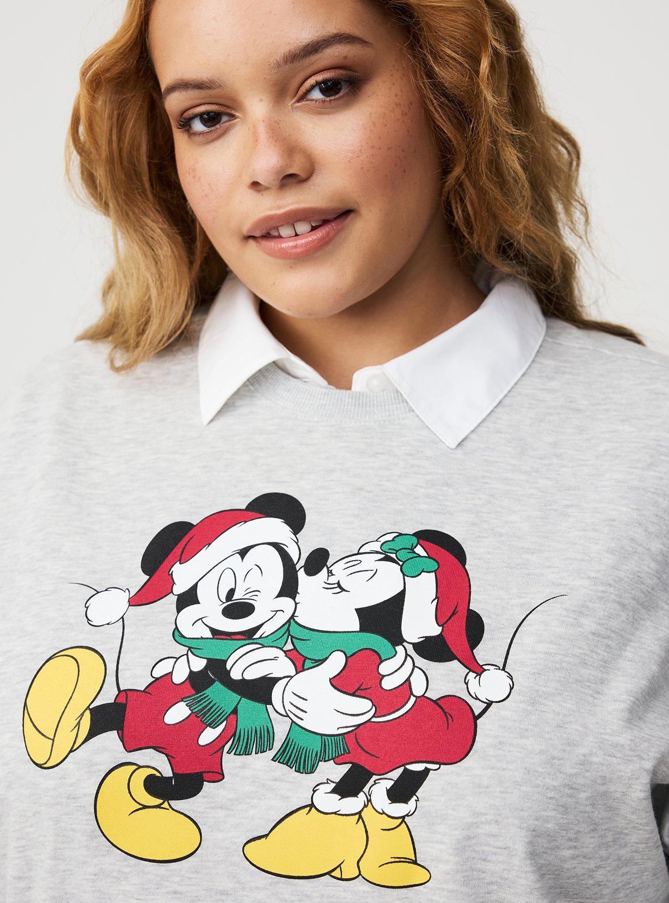 Mickey Mouse Christmas Oversized Fleece Sweatshirt