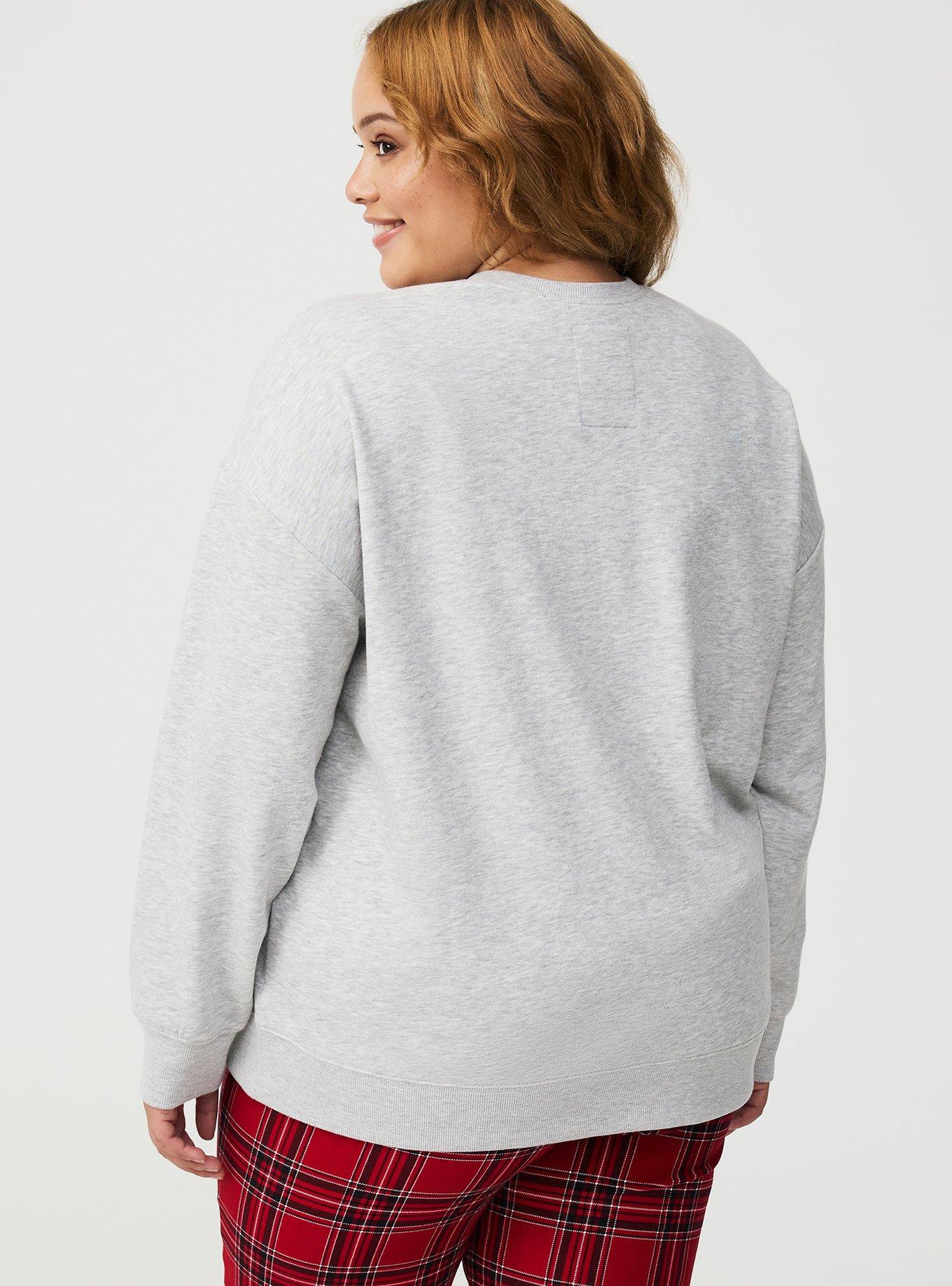 Mickey Mouse Christmas Oversized Fleece Sweatshirt