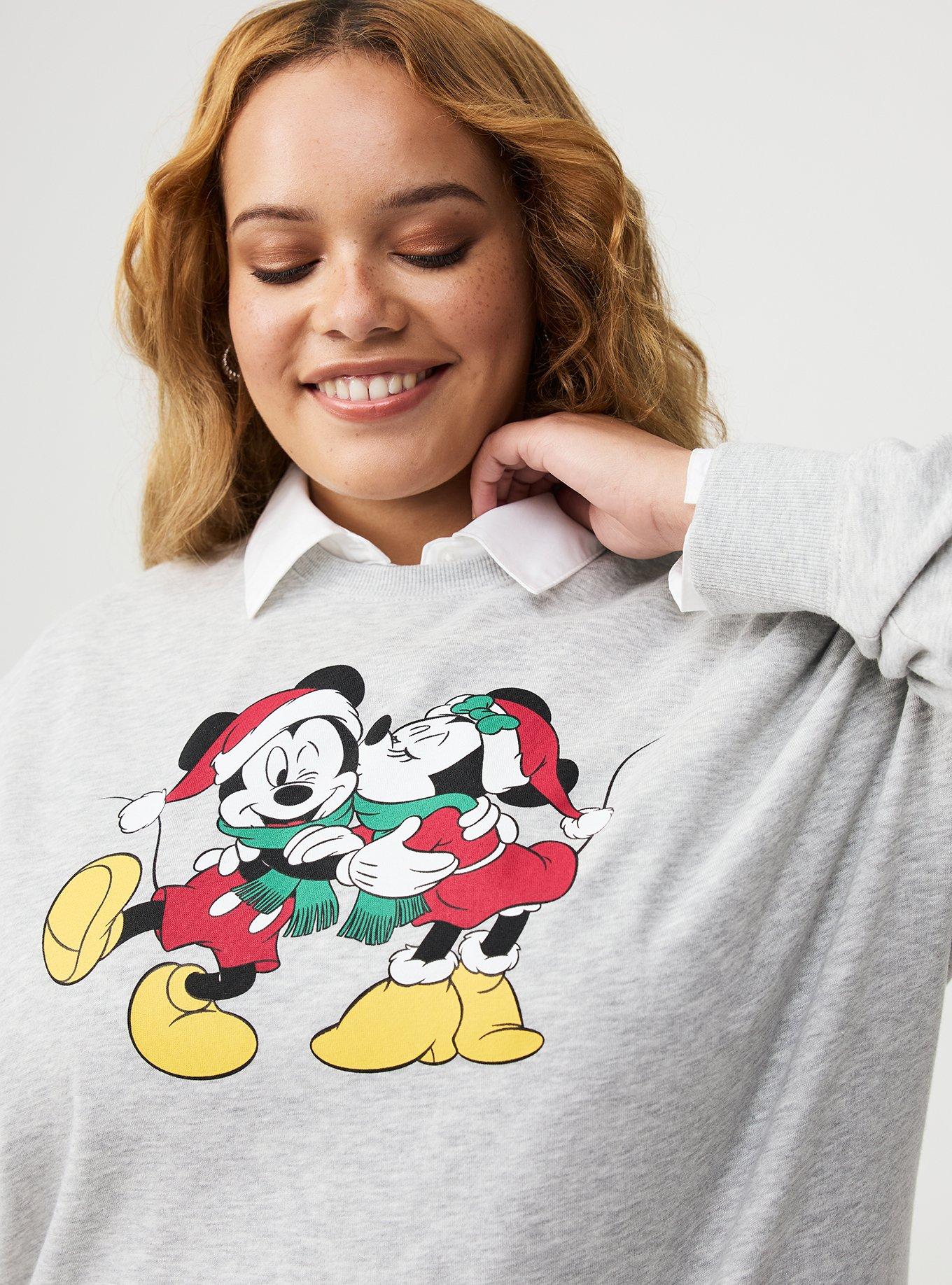 Mickey Mouse Christmas Oversized Fleece Sweatshirt