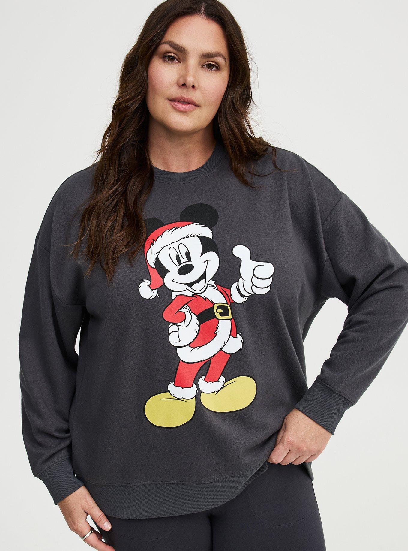 Mickey Mouse Christmas Oversized Fleece Sweatshirt