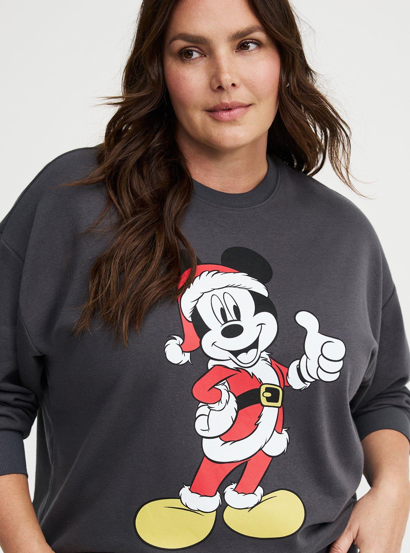 Mickey Mouse Christmas Oversized Fleece Sweatshirt