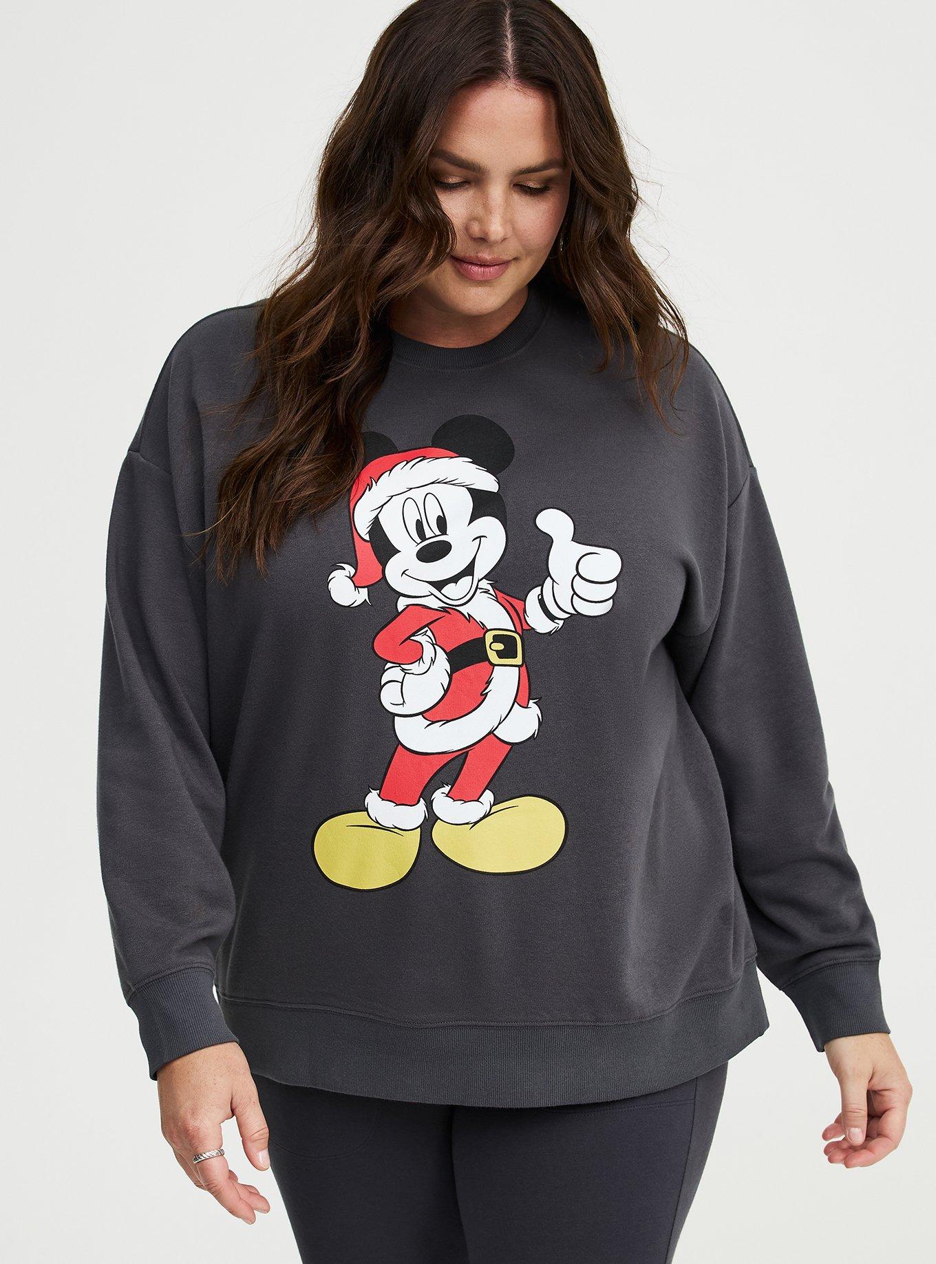 Mickey Mouse Christmas Oversized Fleece Sweatshirt