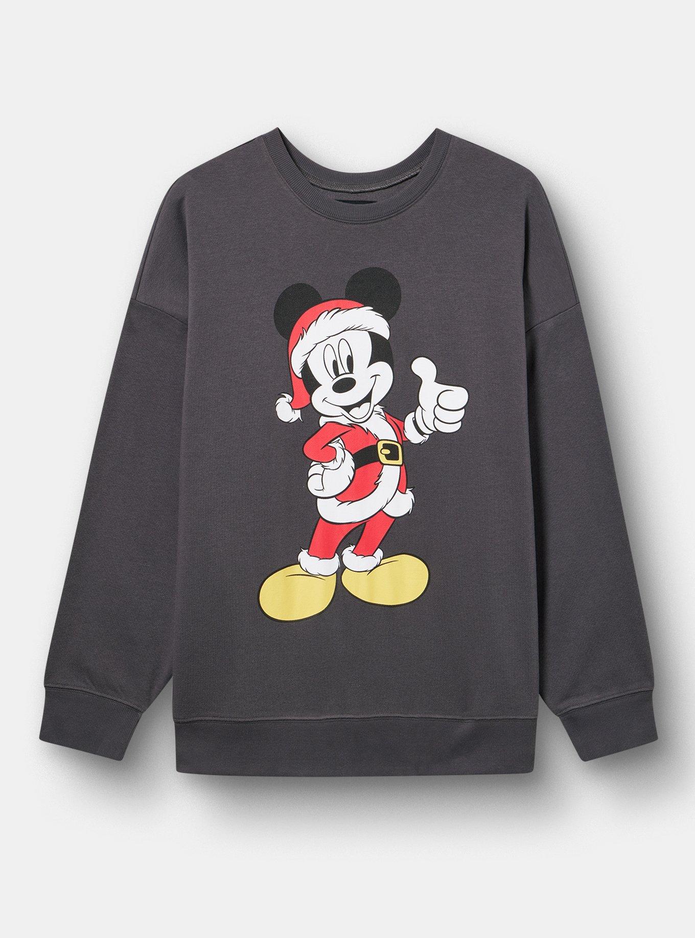 Mickey Mouse Christmas Oversized Fleece Sweatshirt