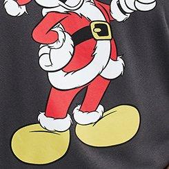 Mickey Mouse Relaxed Fleece Sweatshirt, MICKEY MOUSE XMAS VINTAGE BLACK, swatch