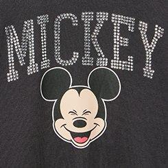 Disney Mickey Mouse Relaxed Fleece Sweatshirt, MICKEY MOUSE RHINESTONES OBSIDIAN, swatch