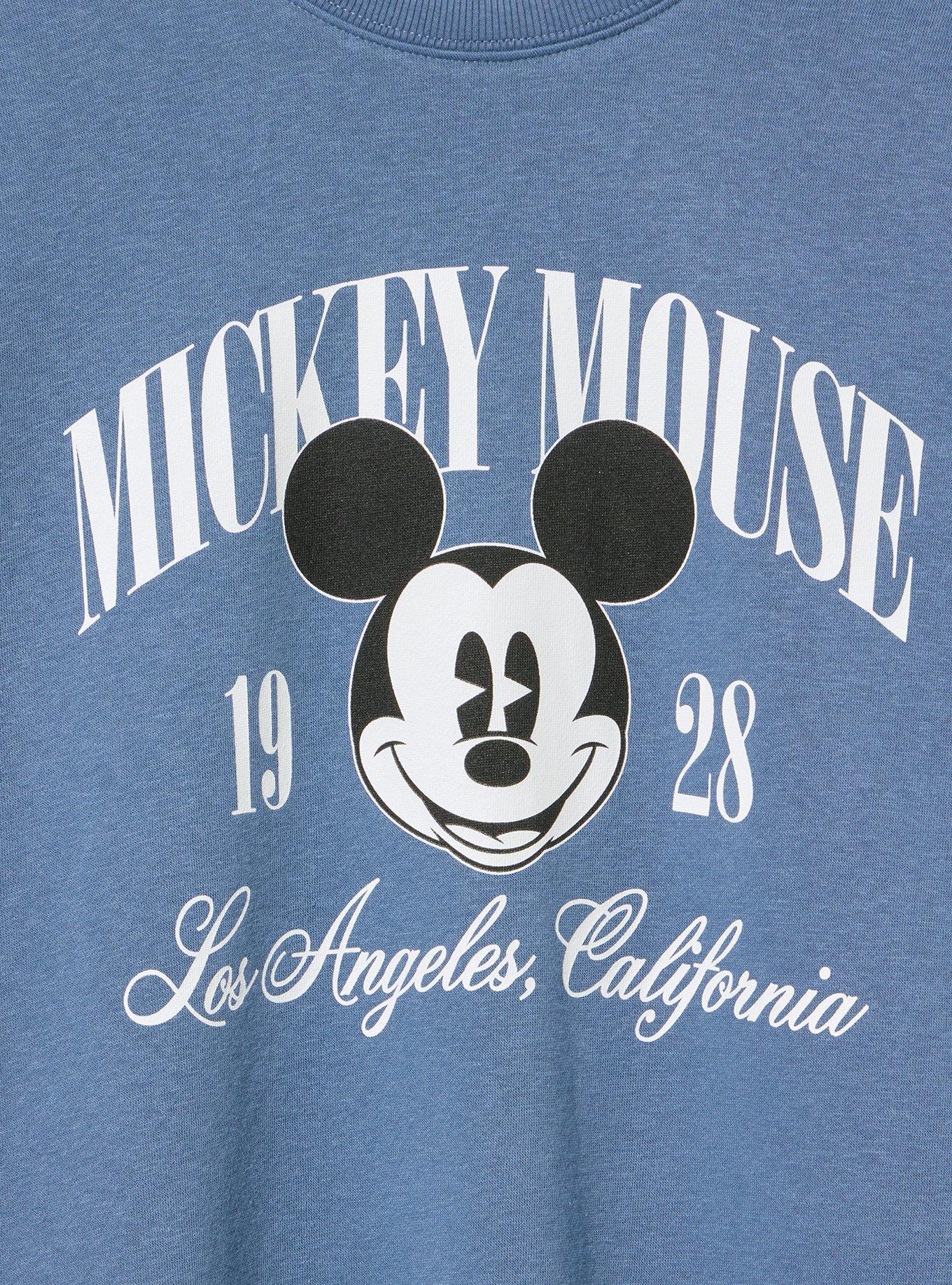 Disney Mickey Mouse Relaxed Fleece Sweatshirt, MICKEY MOUSE CALIFORNIA BLUE, alternate