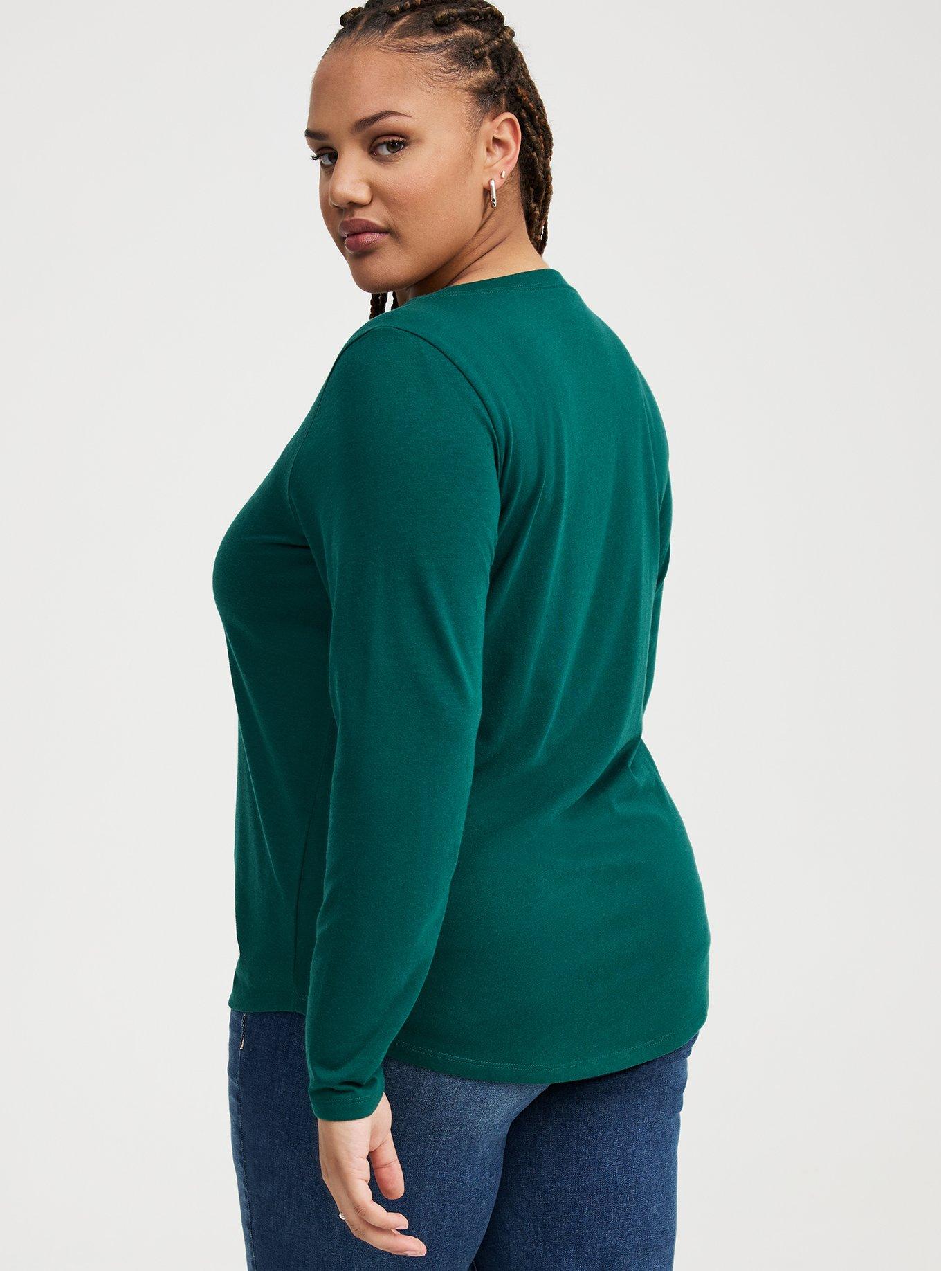 Girlfriend  V-Neck Long Sleeve Tee