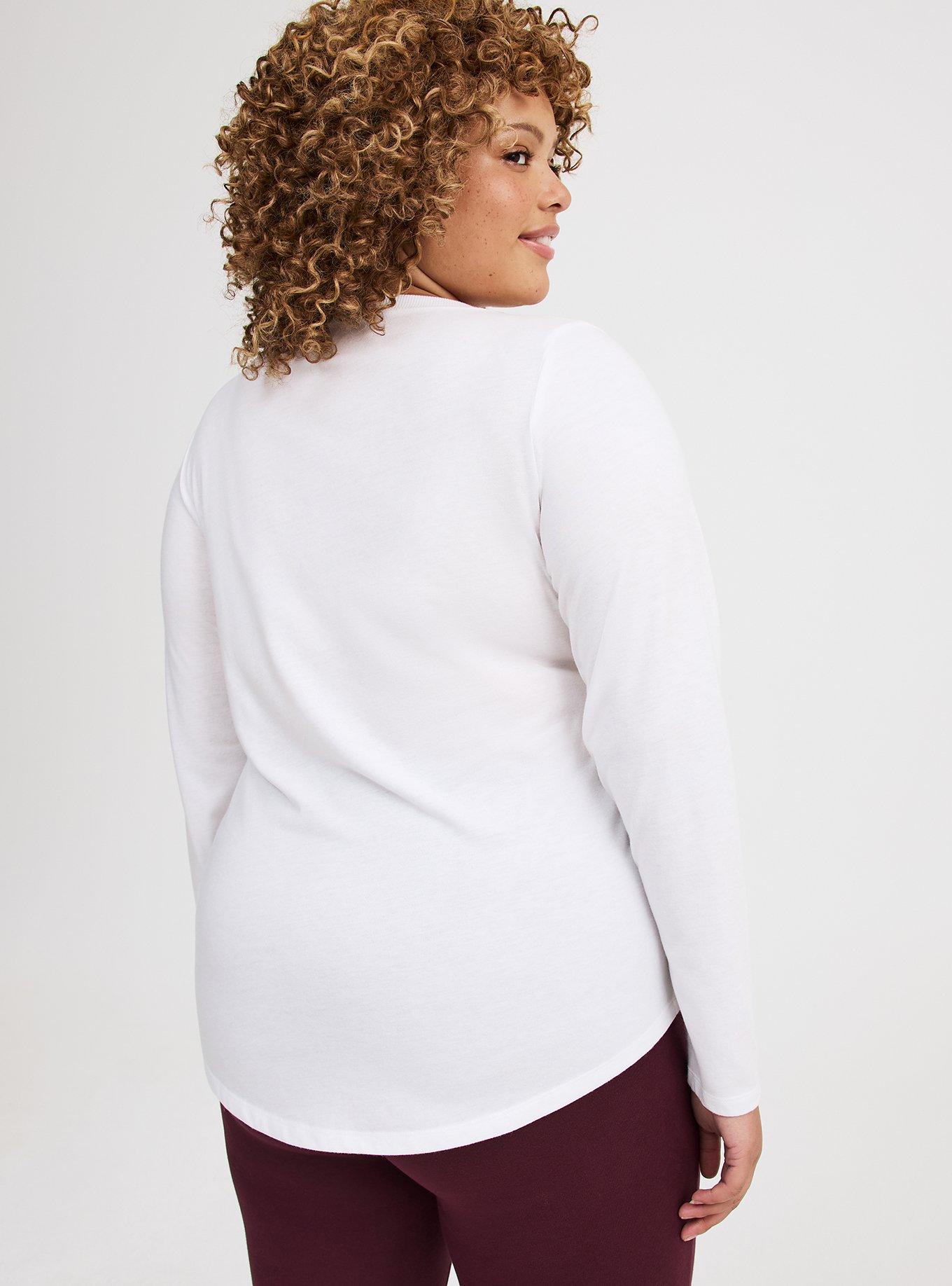 Girlfriend Signature Jersey Long Sleeve V-Neck Tee
