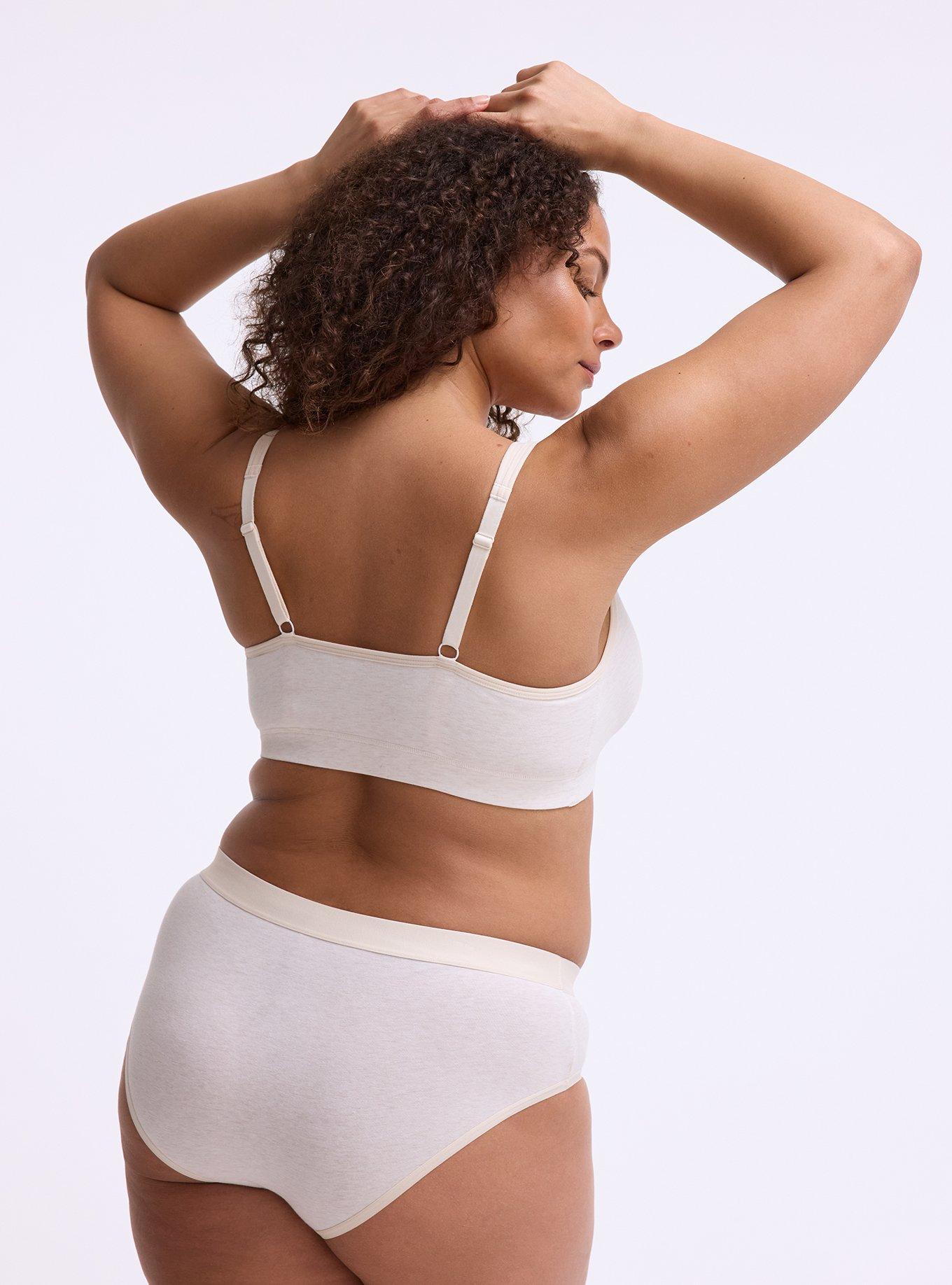 Cotton Mid-Rise Hipster Panty, HEATHER OATMEAL, alternate