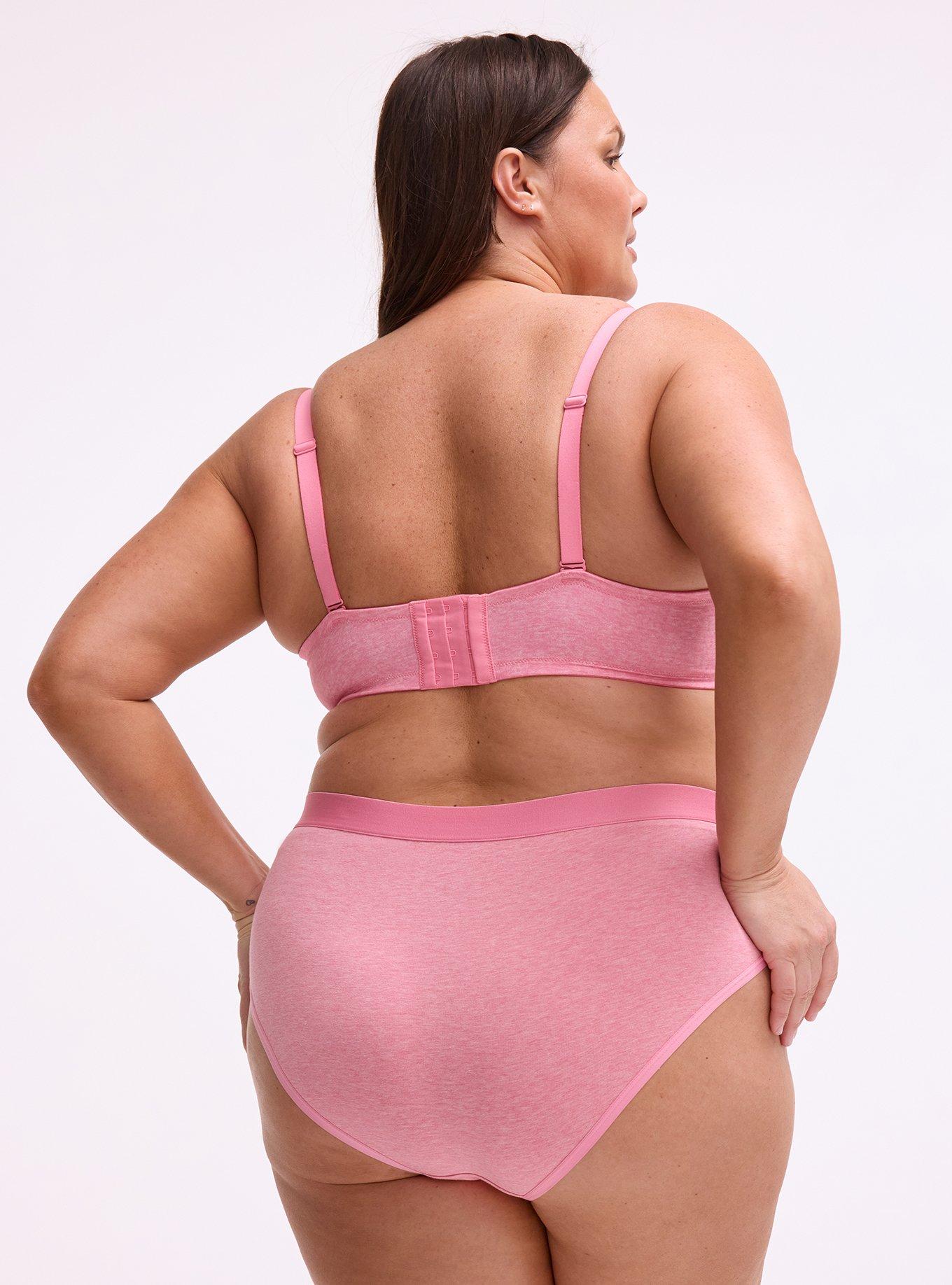 Cotton Mid-Rise Hipster Panty, CAMELLIA ROSE TRUE HEATHER, alternate