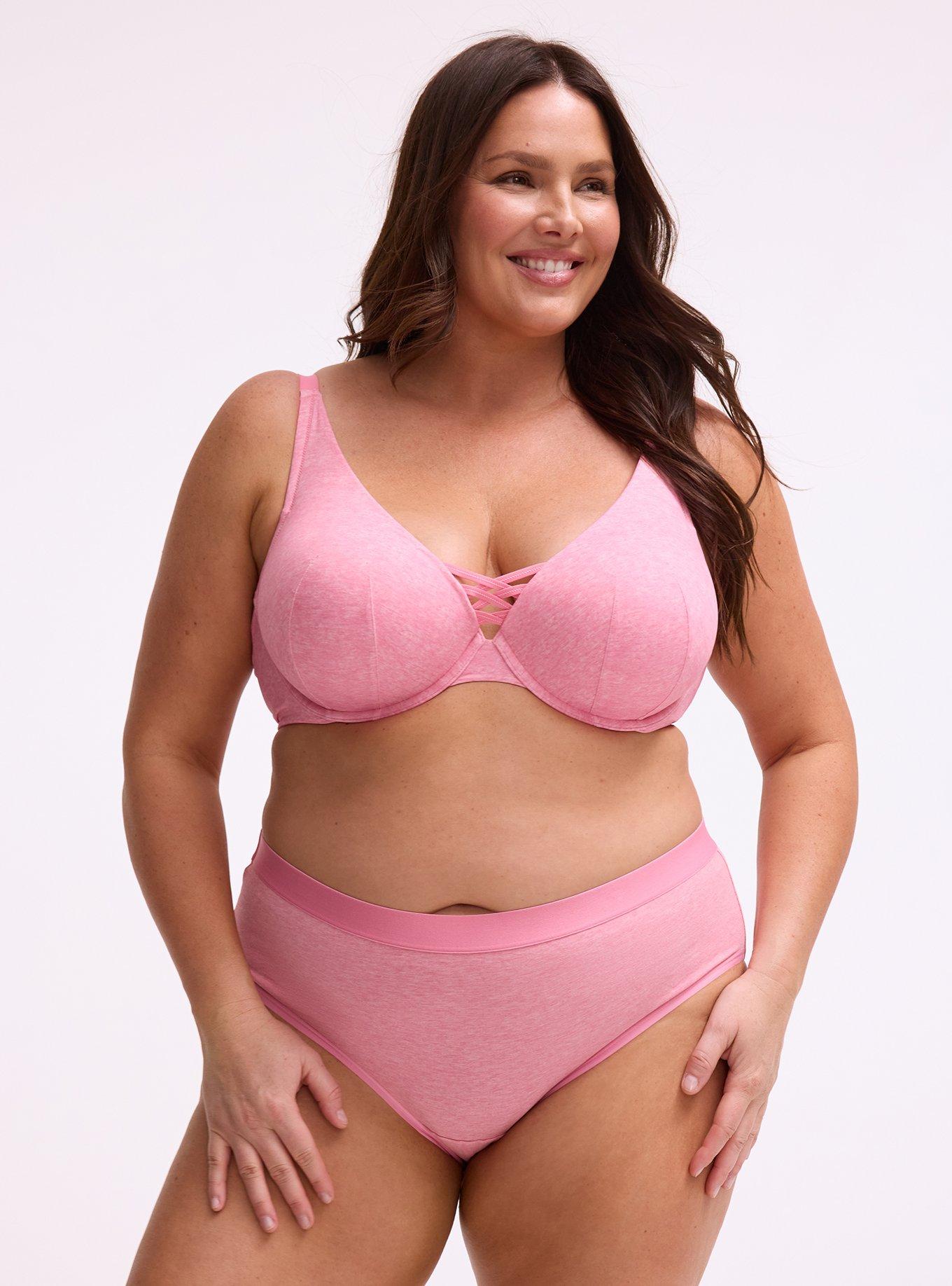 Cotton Mid-Rise Hipster Panty, CAMELLIA ROSE TRUE HEATHER, hi-res