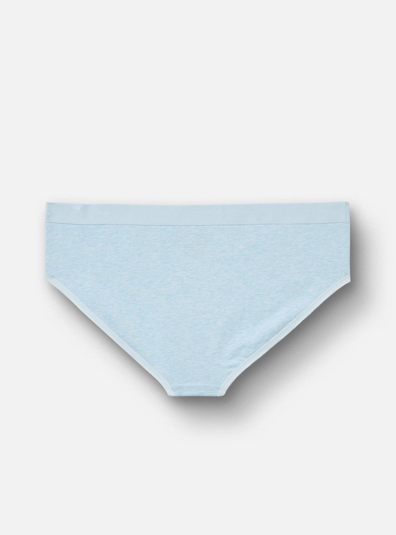 Cotton Mid-Rise Hipster Panty, SKYWAY TRUE HEATHER, alternate