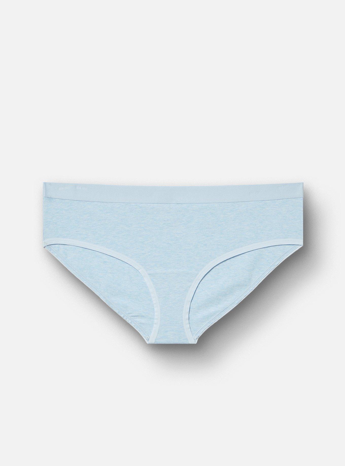 Cotton Mid-Rise Hipster Panty, SKYWAY TRUE HEATHER, hi-res