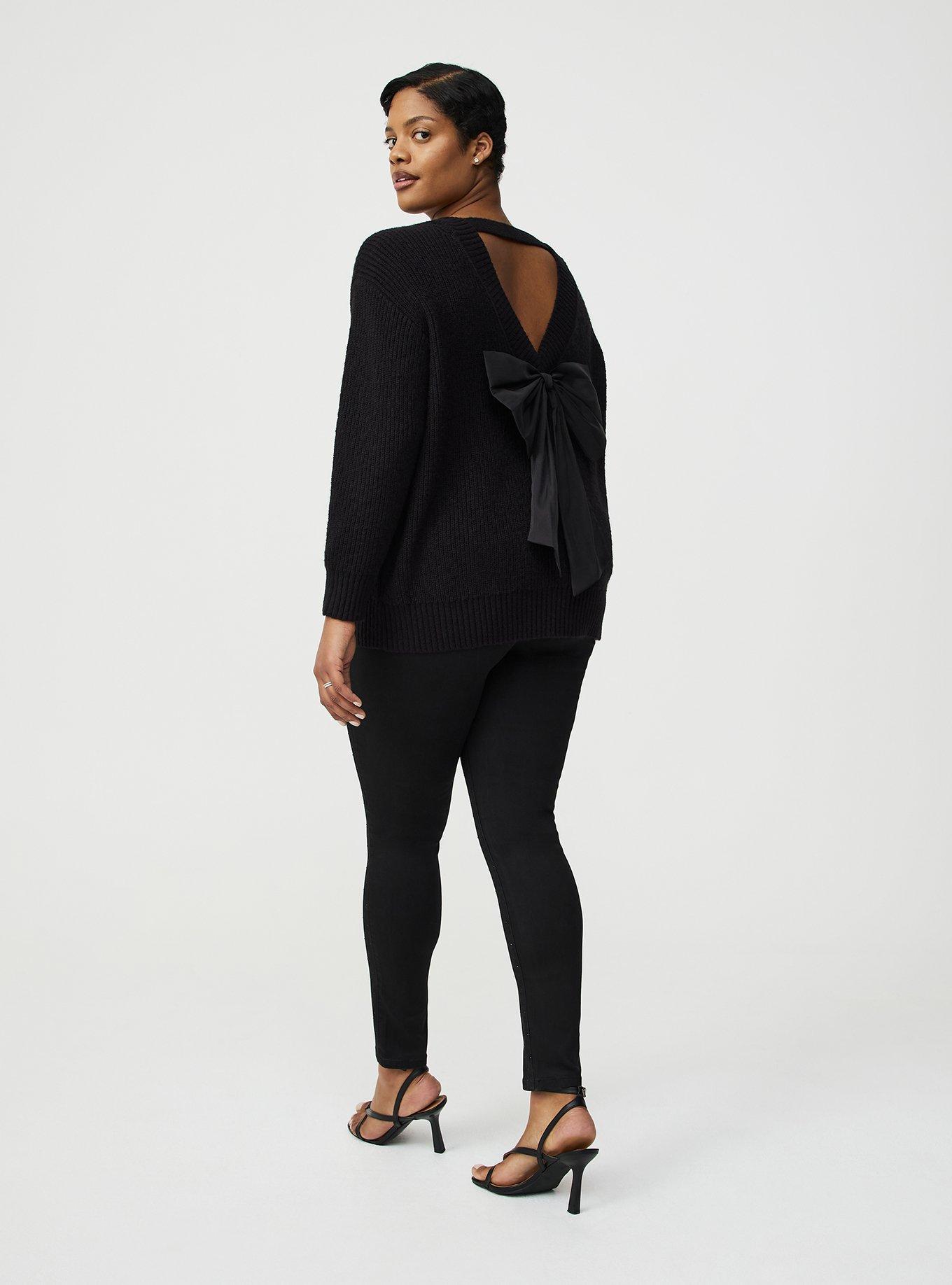 Back Bow Pullover Sweater