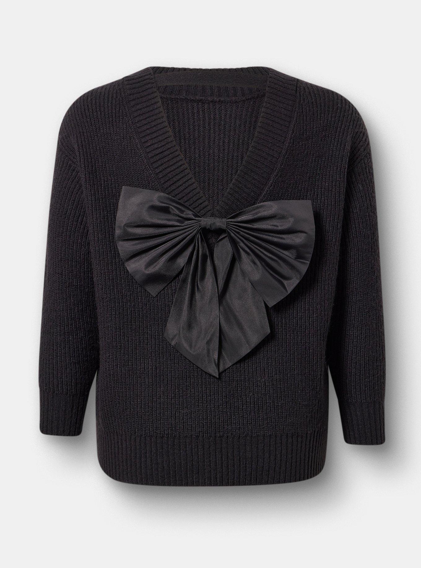 Back Bow Pullover Sweater