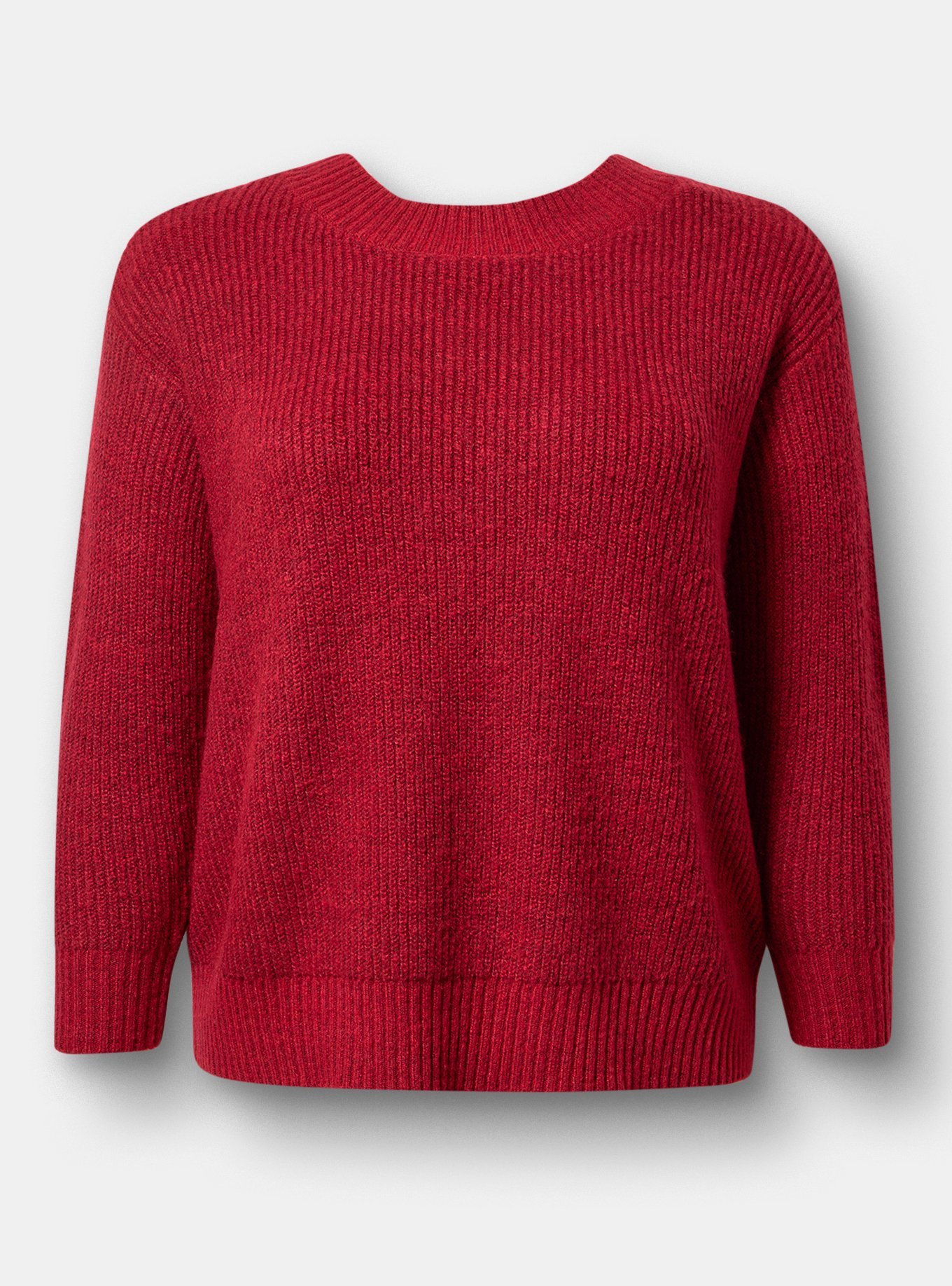 Back Bow Pullover Sweater, JESTER RED, flat