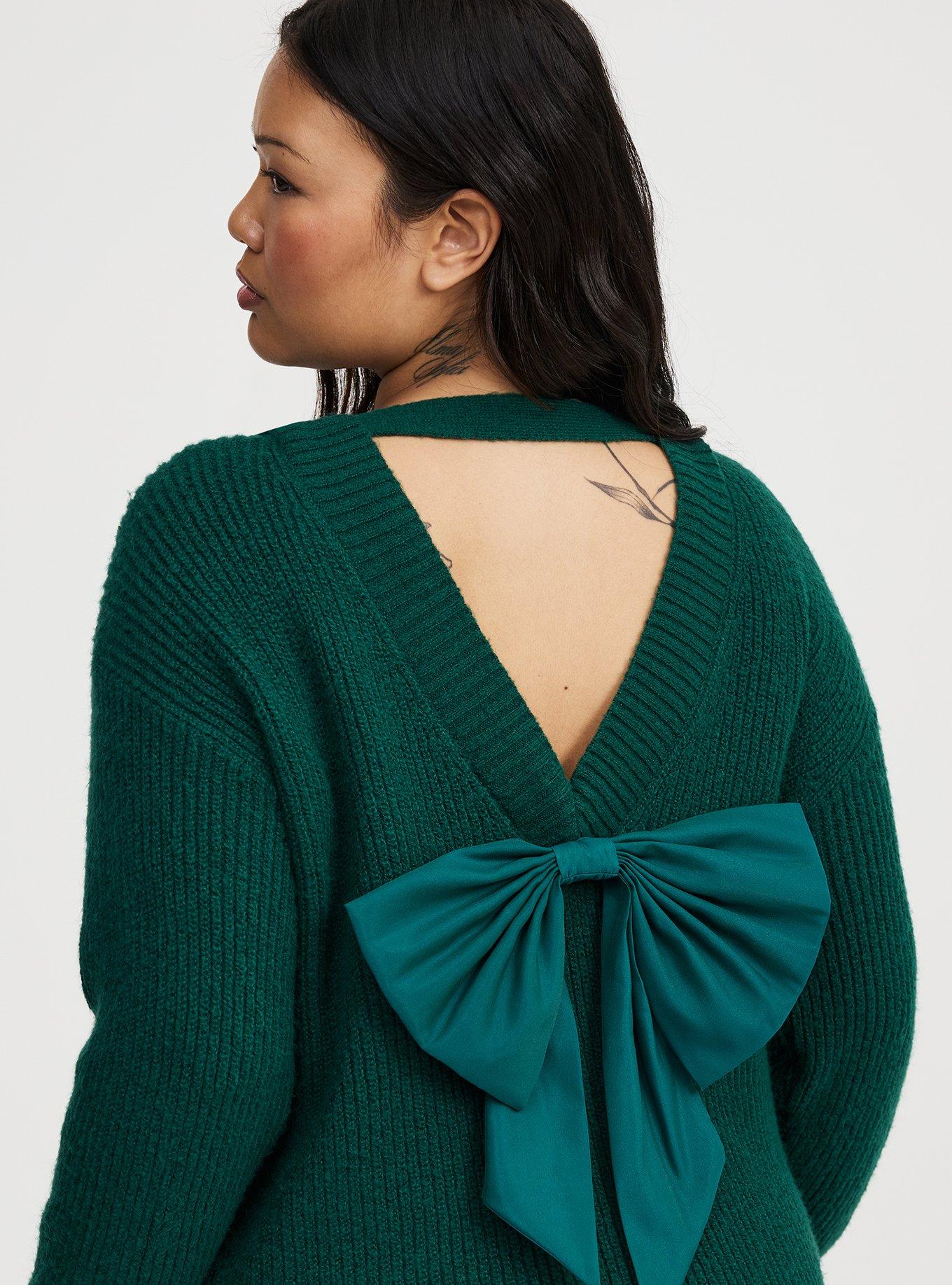 Back Bow Pullover Sweater