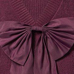 Back Bow Pullover Sweater, WINETASTING, swatch