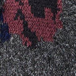 Vegan Cashmere V-Neck Cardigan, CHARCOAL HEATHER, swatch