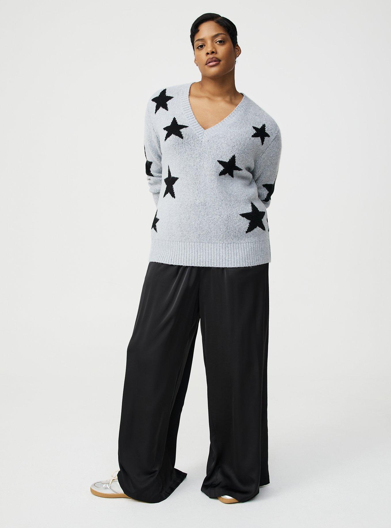 Vegan Cashmere V-Neck Pullover Sweater