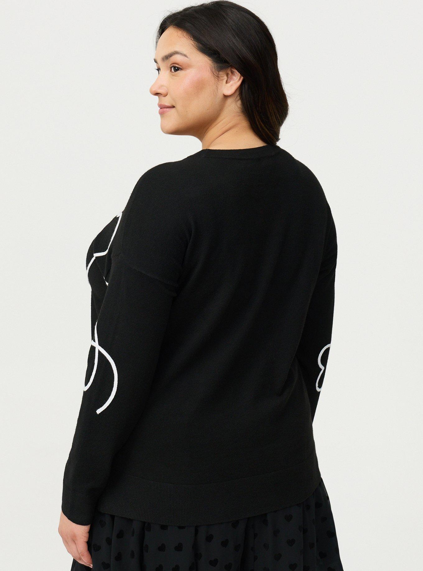 Luxe Cozy Crew Pullover Sweater, BLACK, alternate