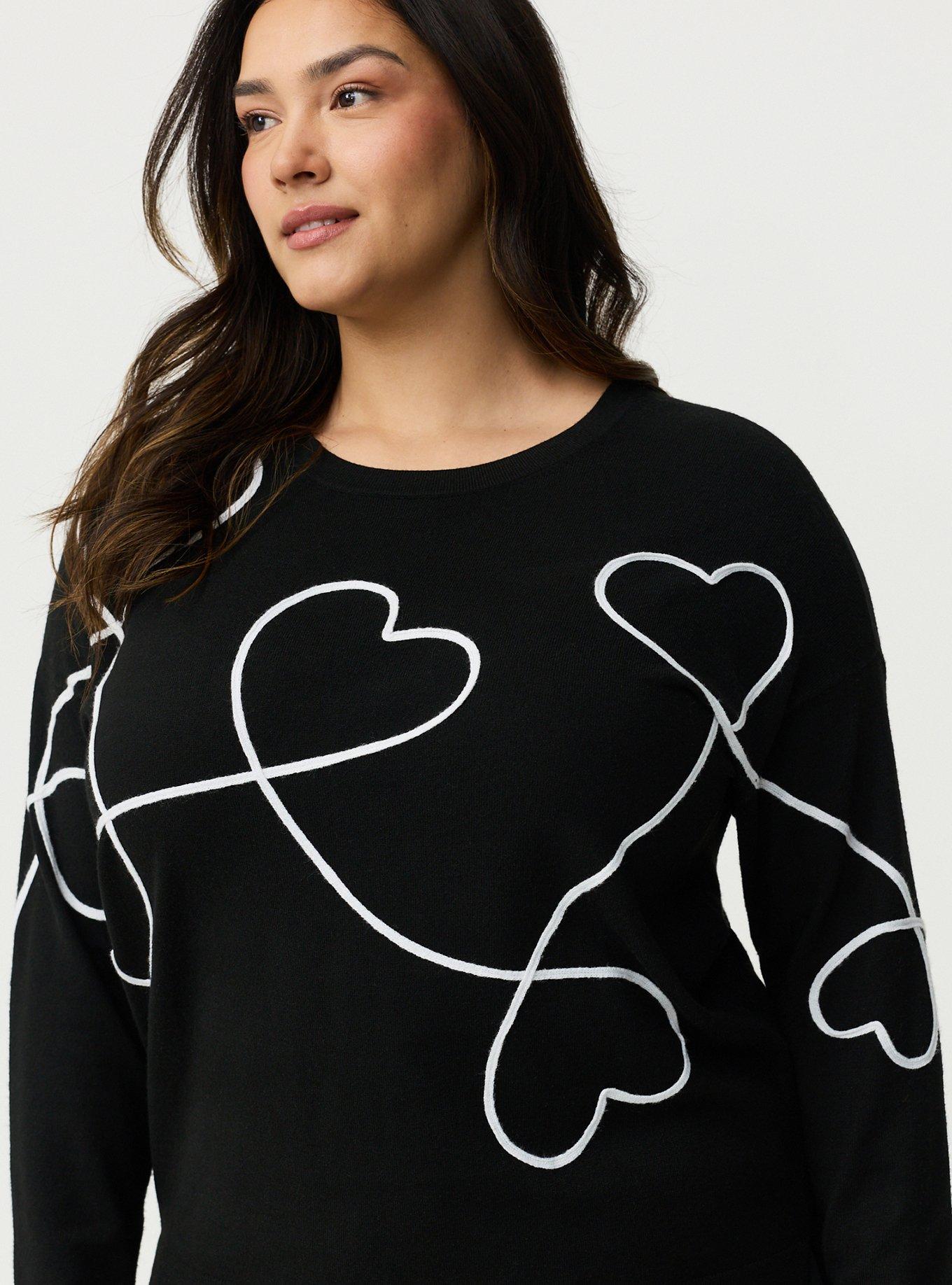 Luxe Cozy Crew Pullover Sweater, BLACK, alternate