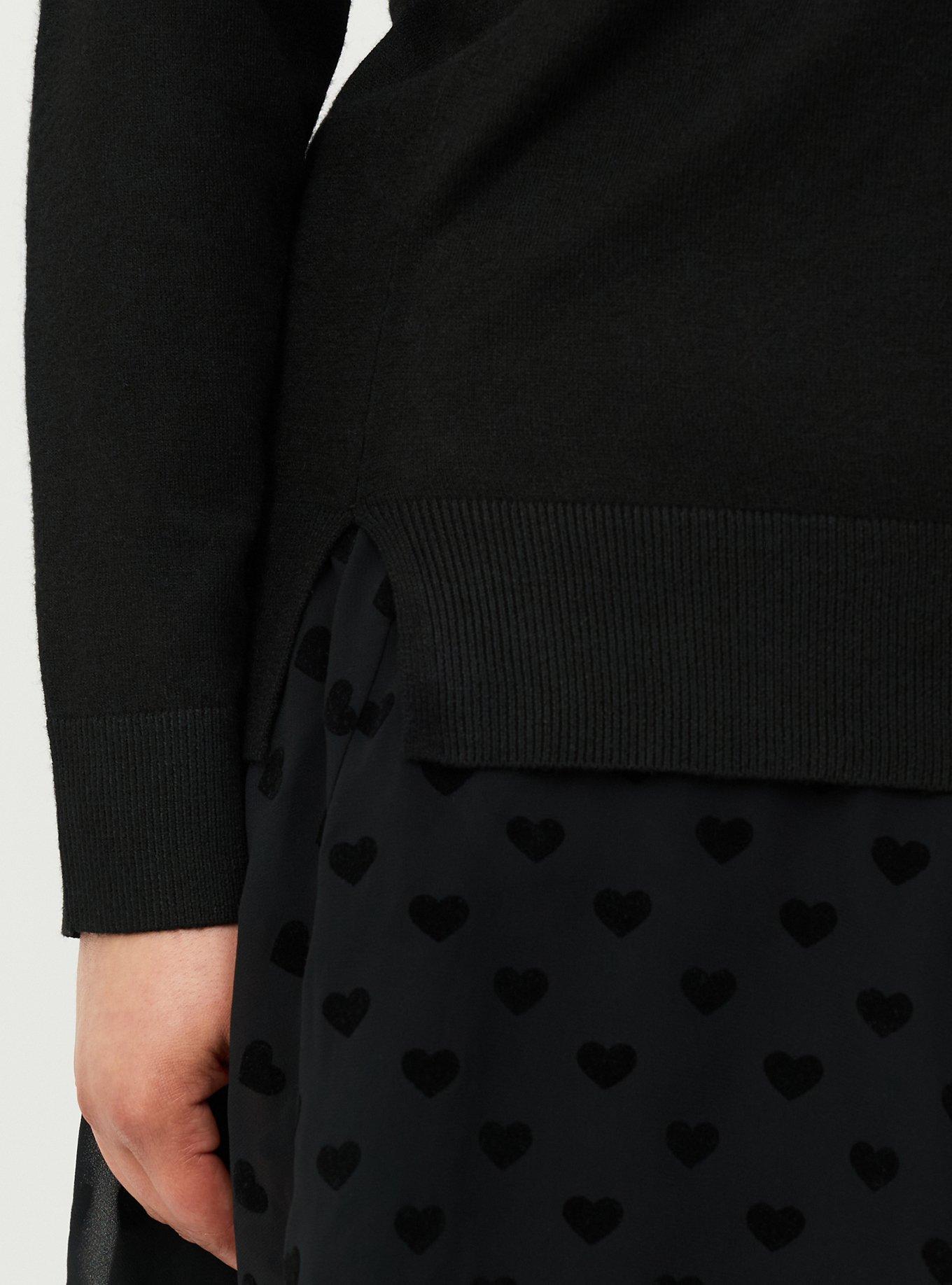 Luxe Cozy Crew Pullover Sweater, BLACK, alternate