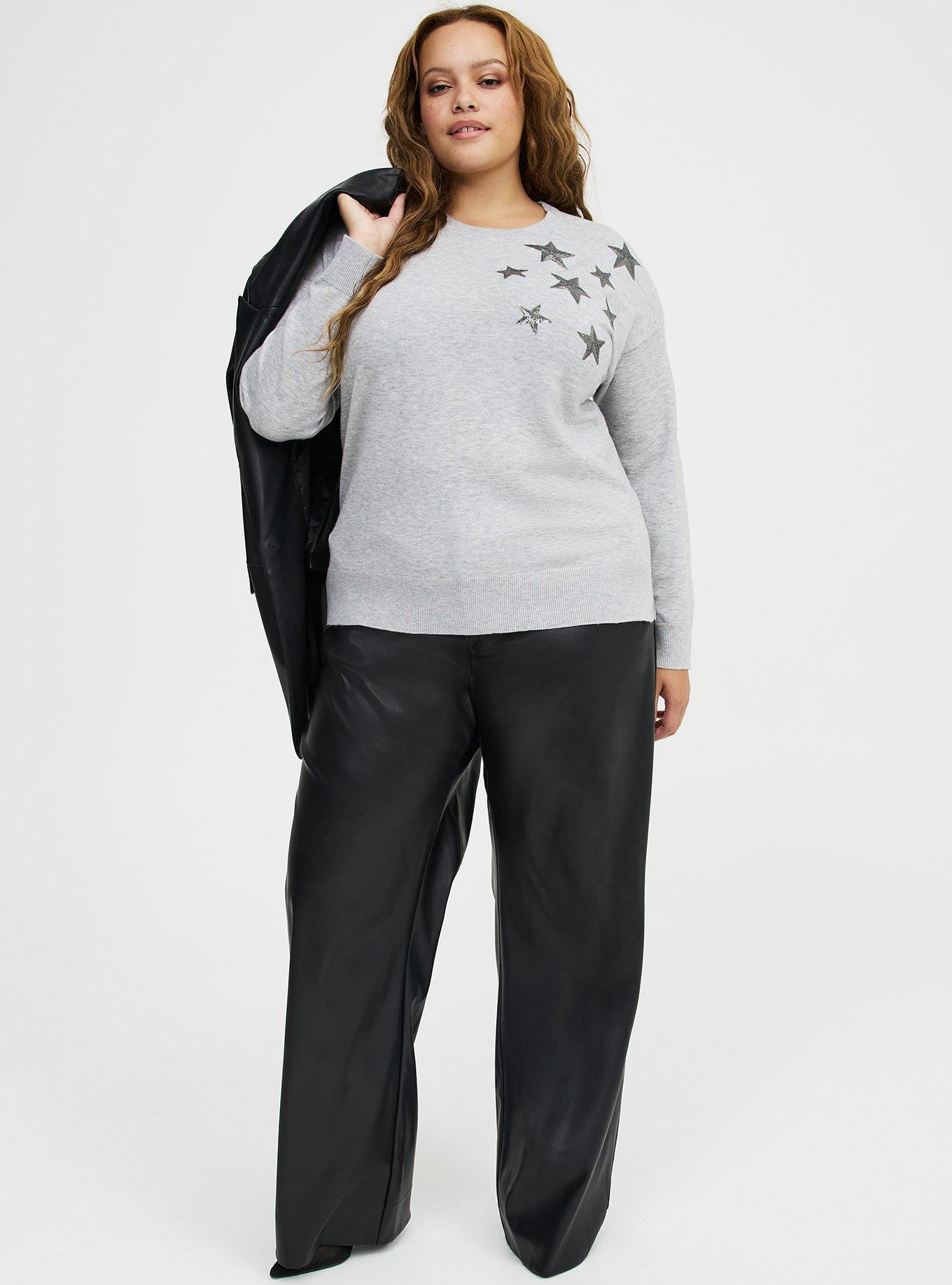 Luxe Cozy Crew Pullover Sweater, LIGHTEST HEATHER GREY, alternate