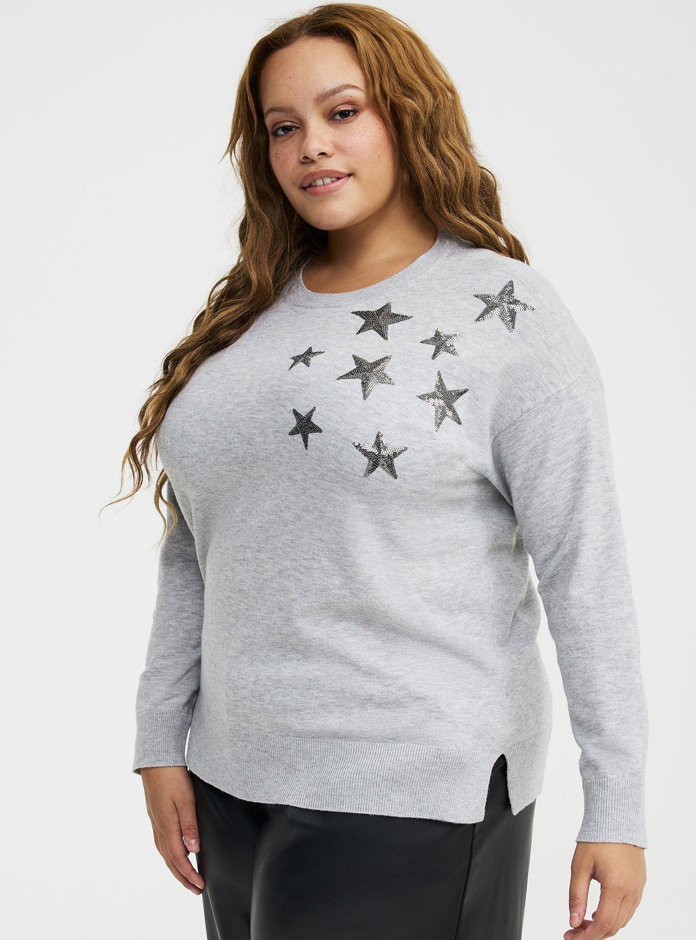 Luxe Cozy Crew Pullover Sweater, LIGHTEST HEATHER GREY, alternate
