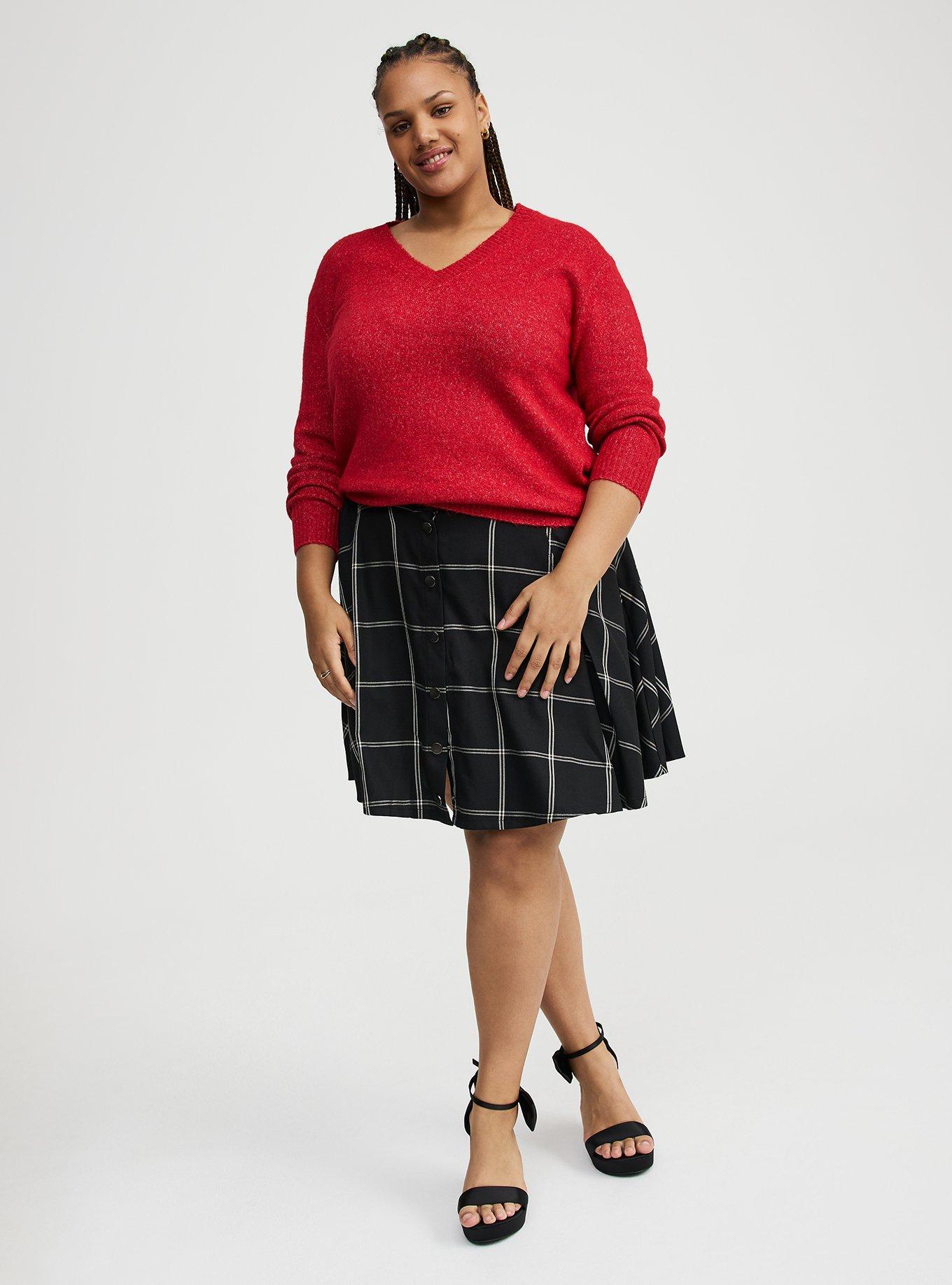 Vegan Cashmere V-Neck Pullover Sweater